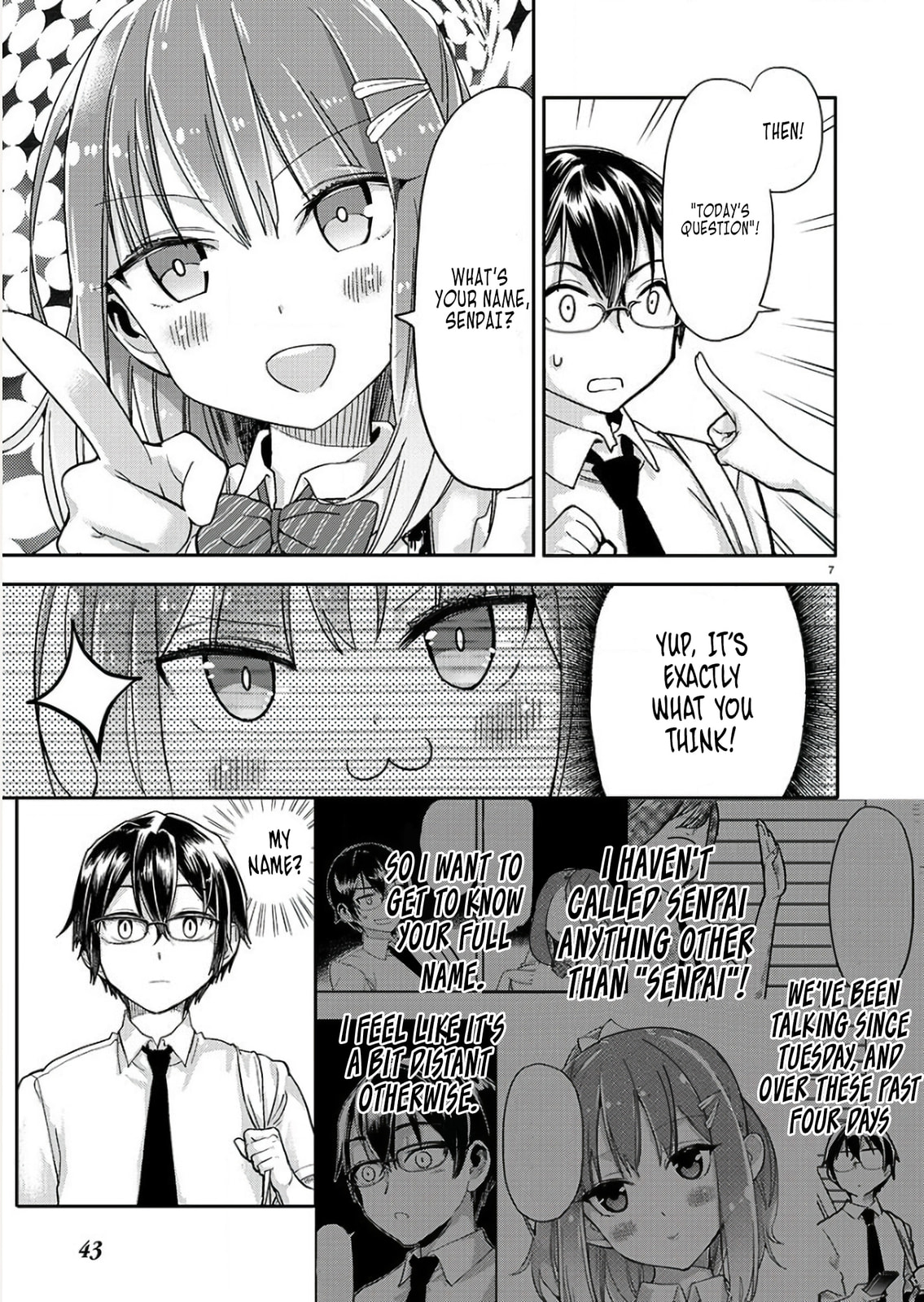 Watashi no Shiranai, Senpai no 100-ko no Koto Chapter 4 page 7 - 