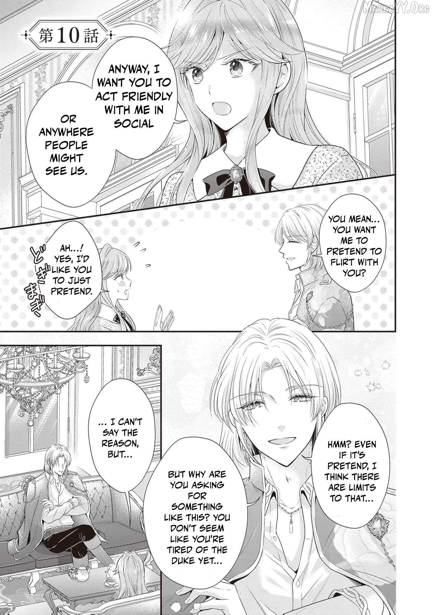 We were supposed to separate... but the cold duke refuses to let me go! Chapter 10 page 3 - 