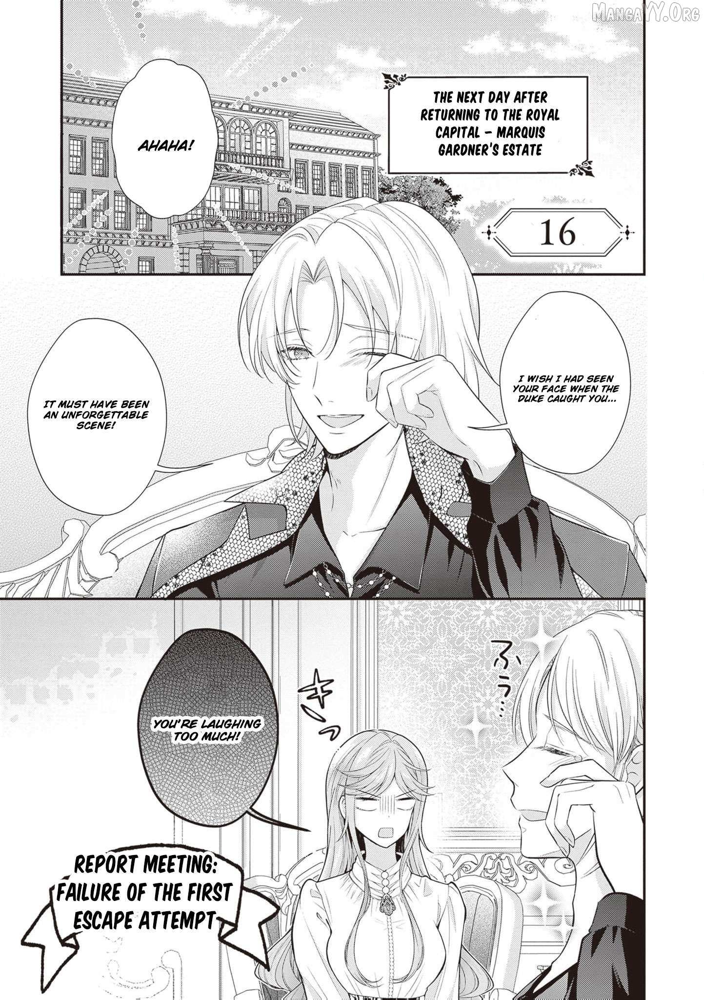 We were supposed to separate... but the cold duke refuses to let me go! Chapter 16 page 3 - 