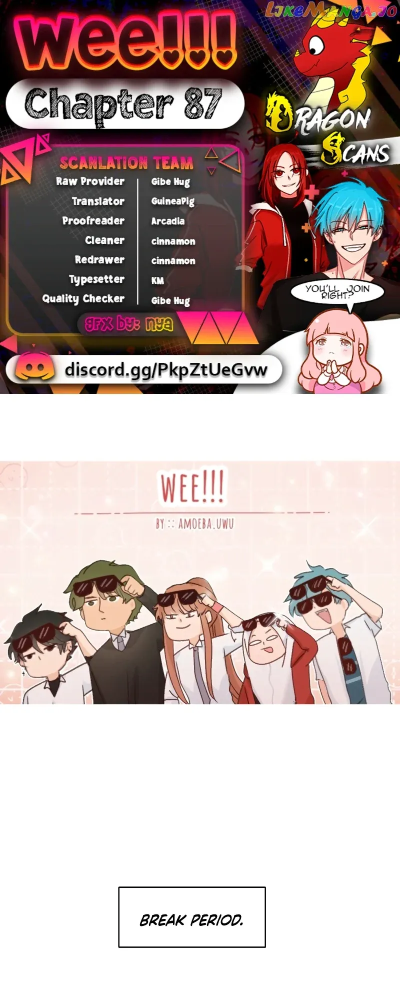 Wee!!!  Manga Chapter 87 page 1 - 