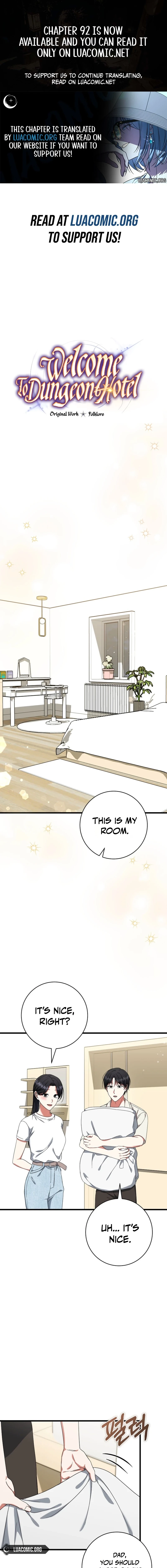 Welcome to Dungeon Hotel Chapter 91 page 1 - 