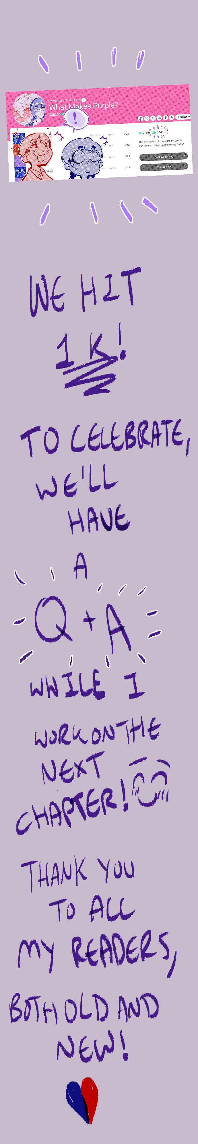 What Makes Purple? Chapter 17.5 page 1 - 