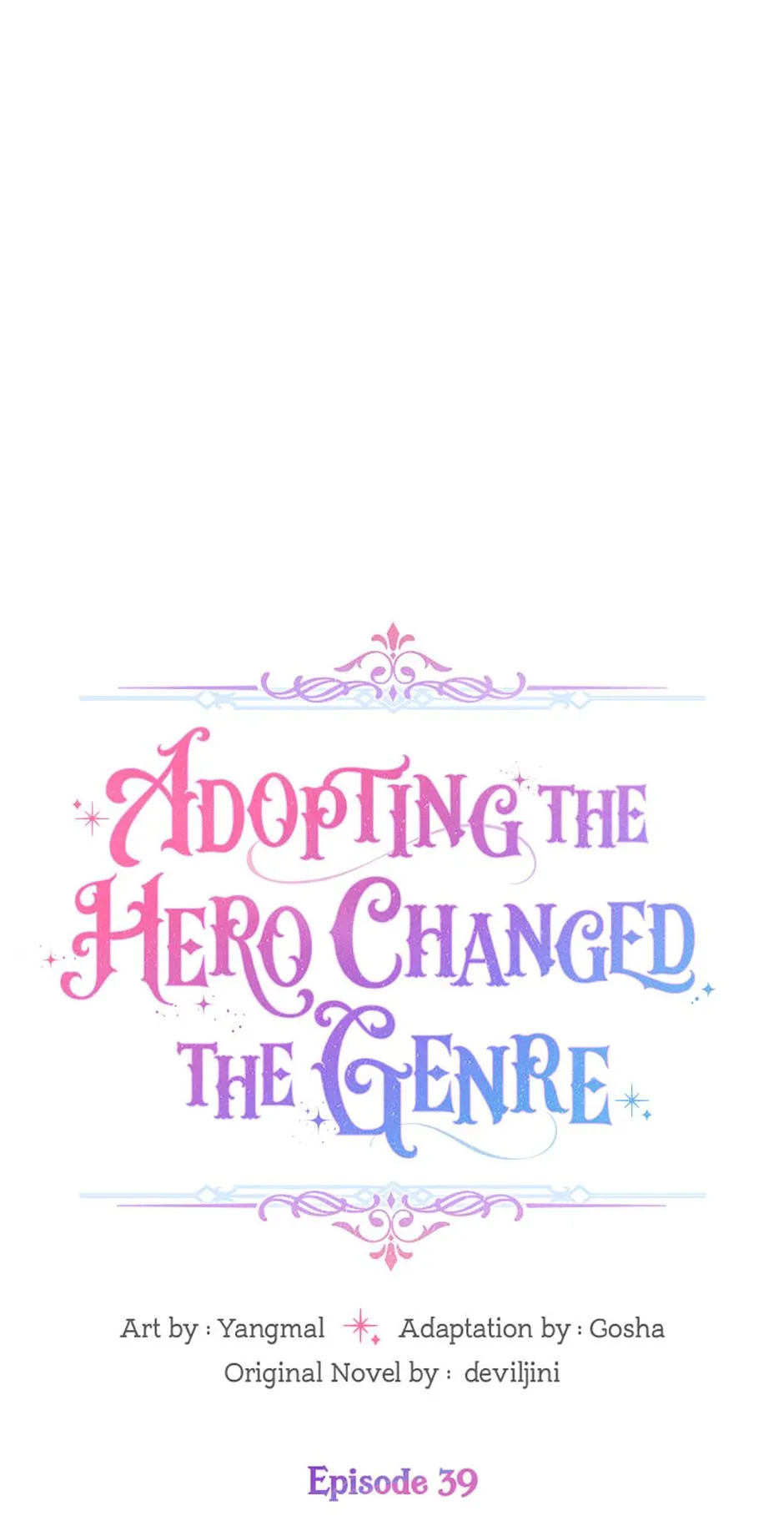 When I adopted the main character, the genre changed. Chapter 39 page 1 - 