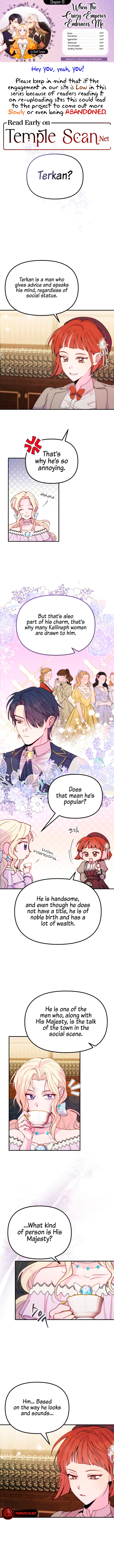 When The Crazy Emperor Embraces Me Chapter 10 page 1 - 