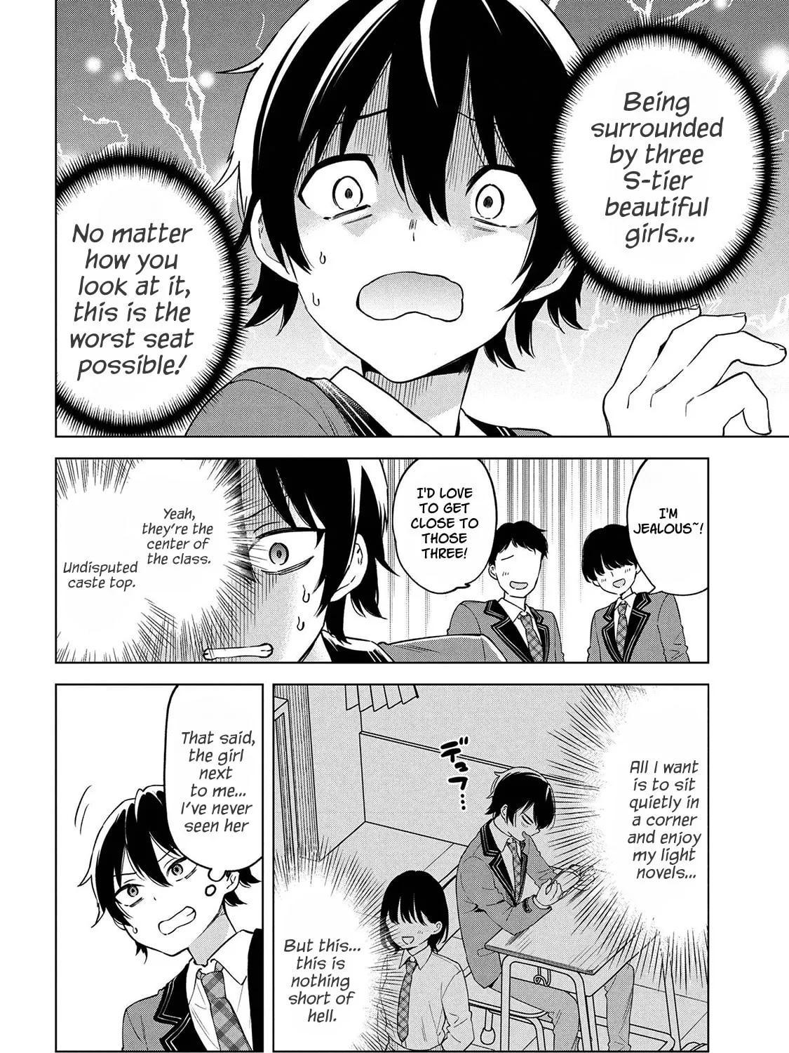 When the Introverted Me Got Surrounded by S-Tier Beauties After a Seat Change, a Secret Relationship Began Chapter 1 page 21 - 