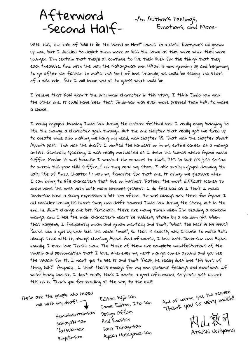 Will It Be the World or Her? Chapter 4.2 page 15 - 