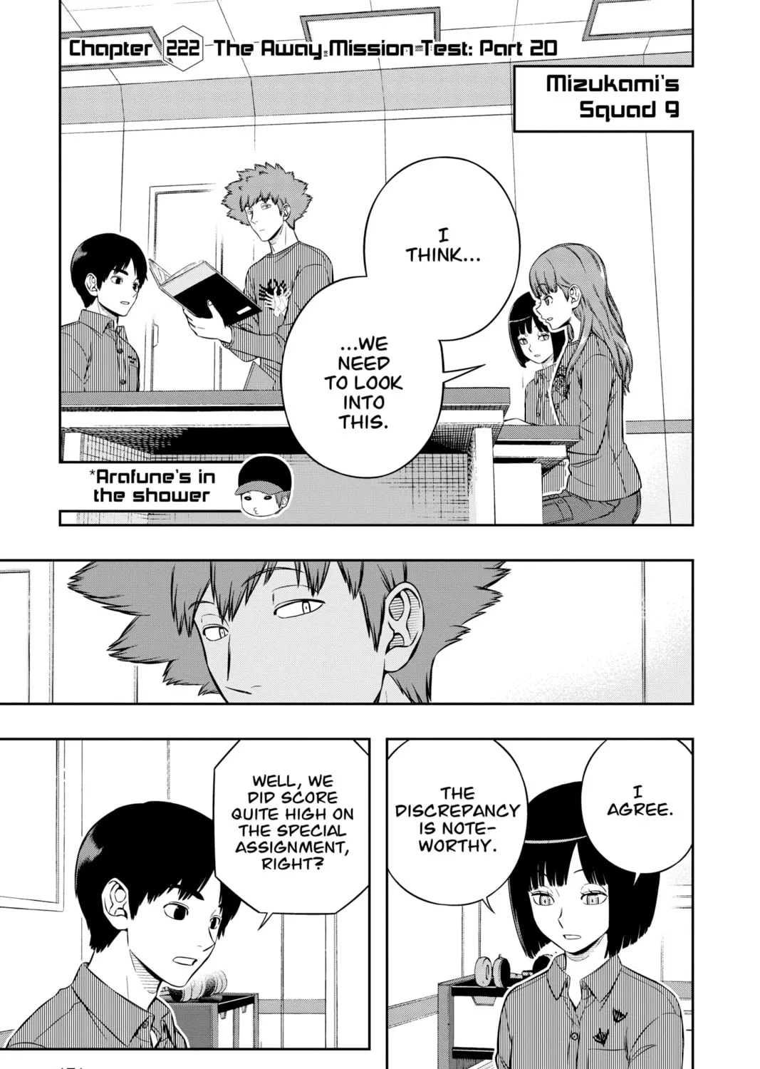 World Trigger Chapter 222 page 1 - 