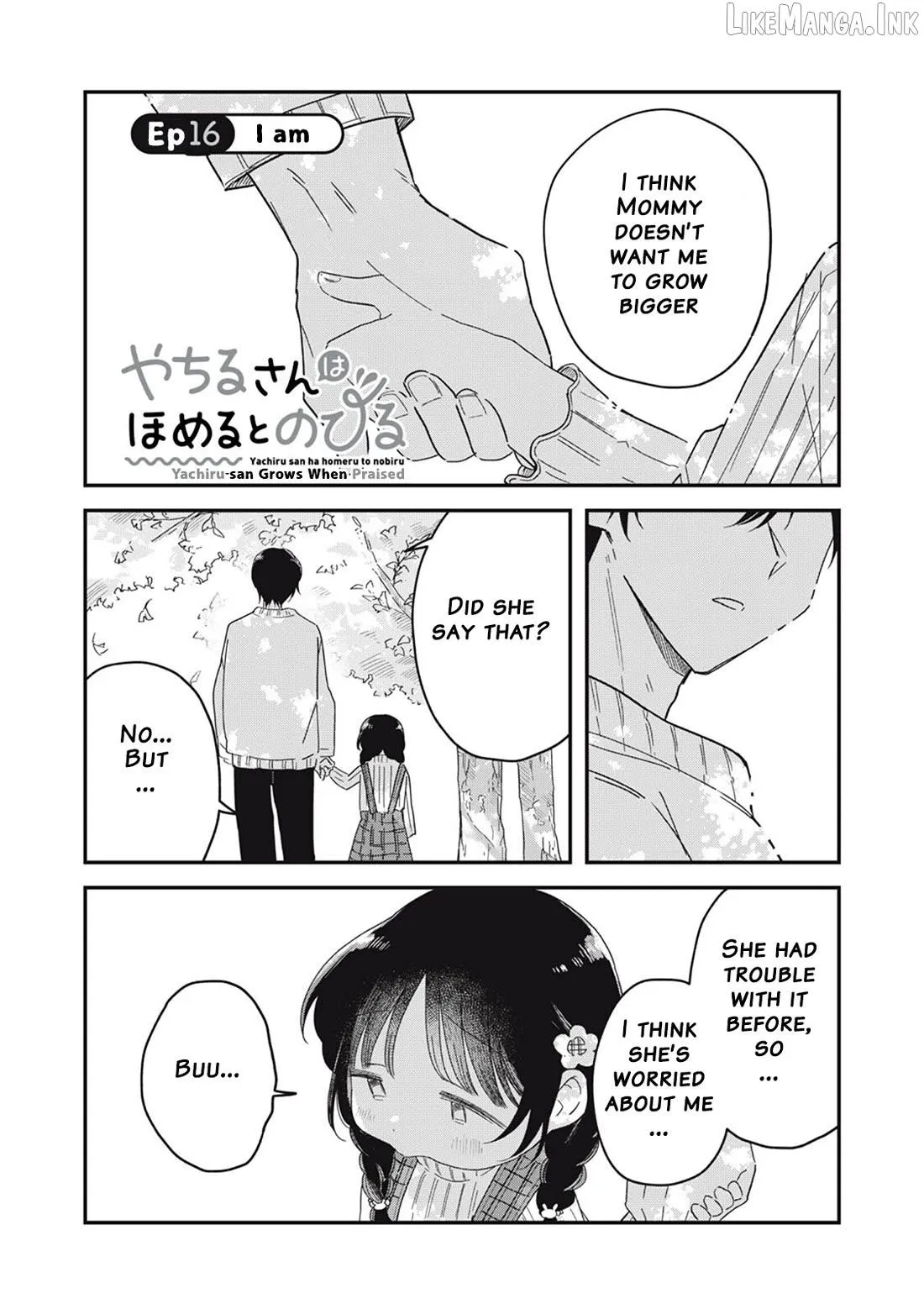 Yachiru-san grows when praised Chapter 16.1 page 1 - 