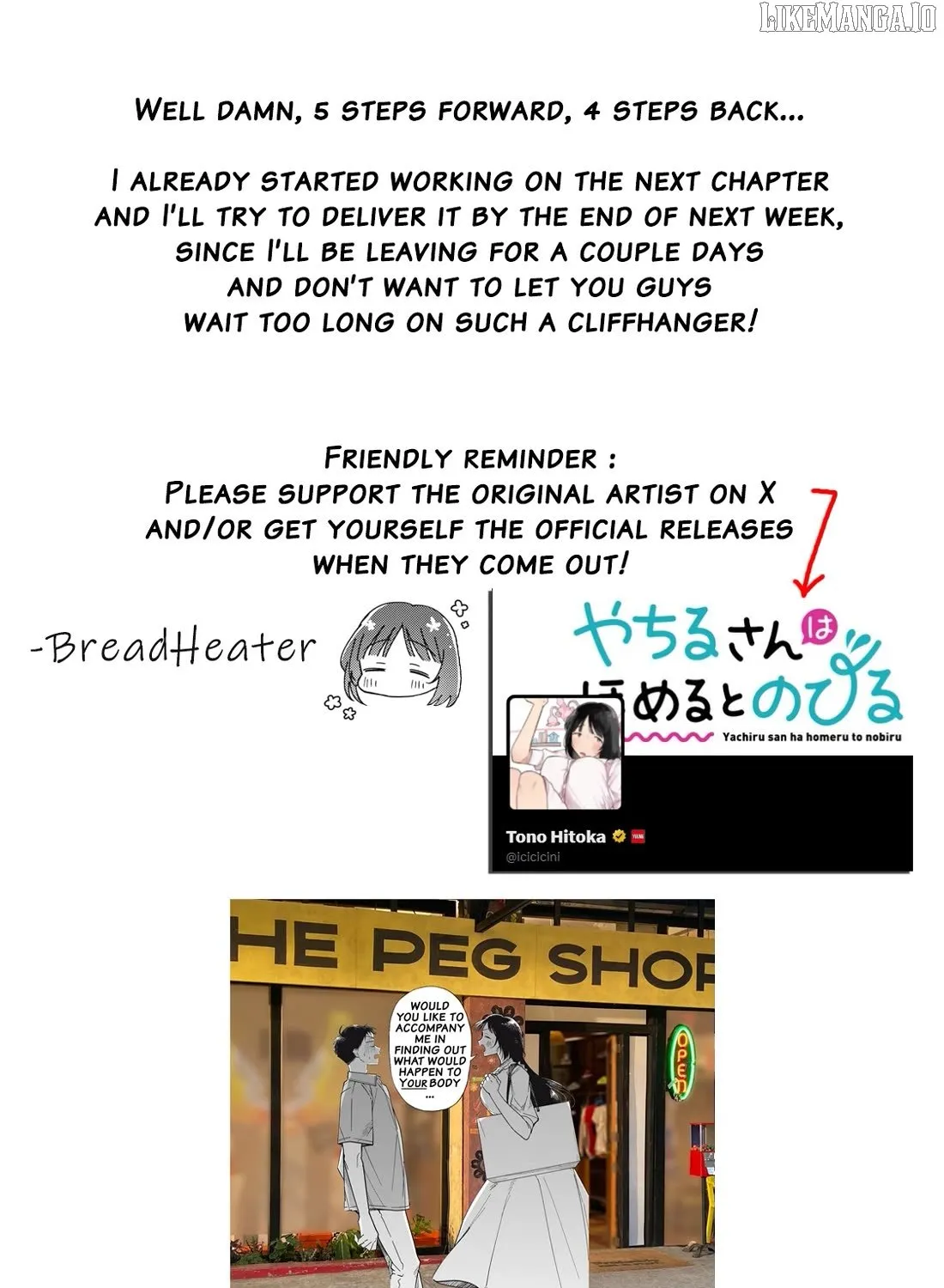 Yachiru-san grows when praised Chapter 6.2 page 58 - 