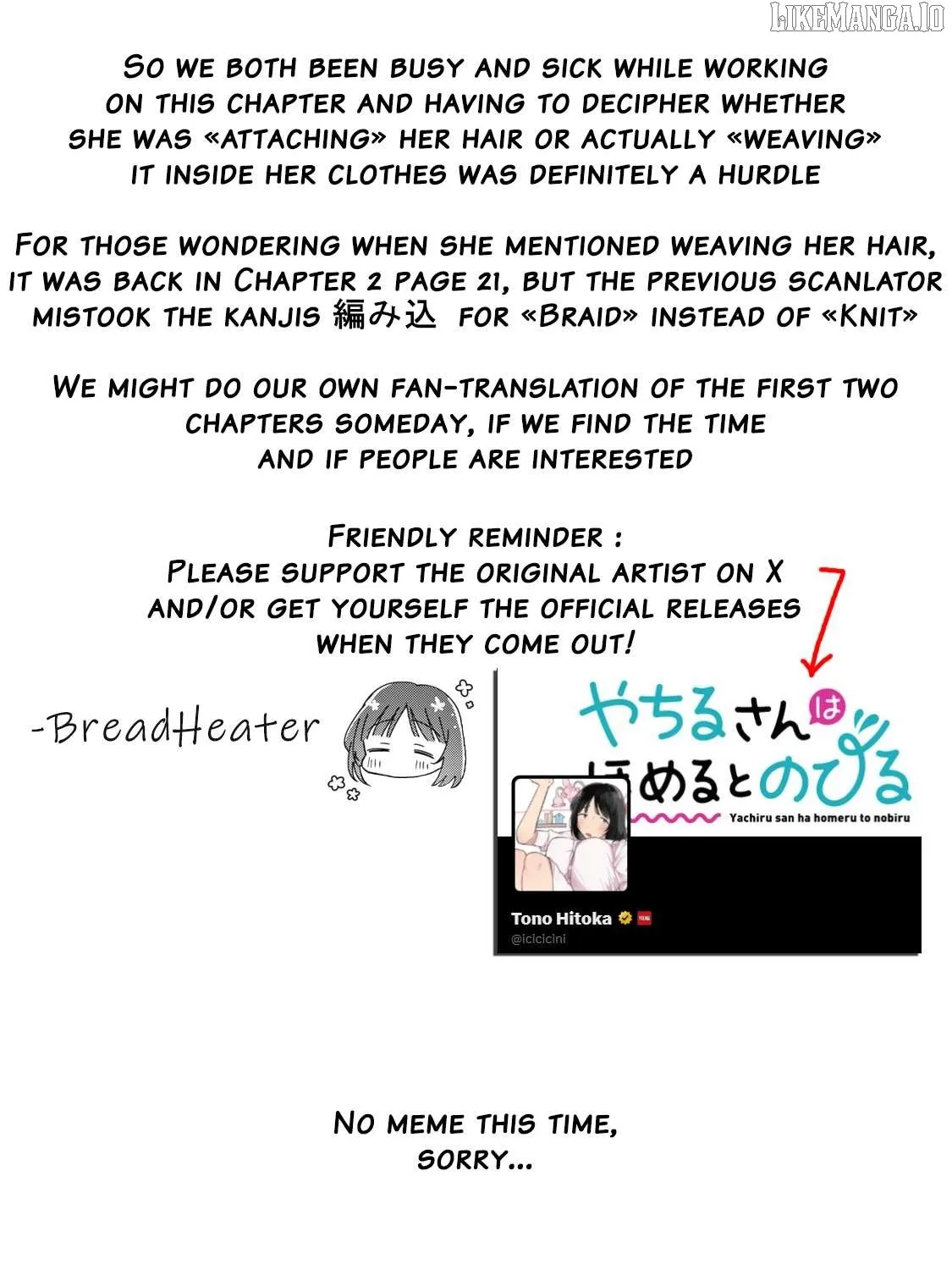 Yachiru-san grows when praised Chapter 9.2 page 47 - 