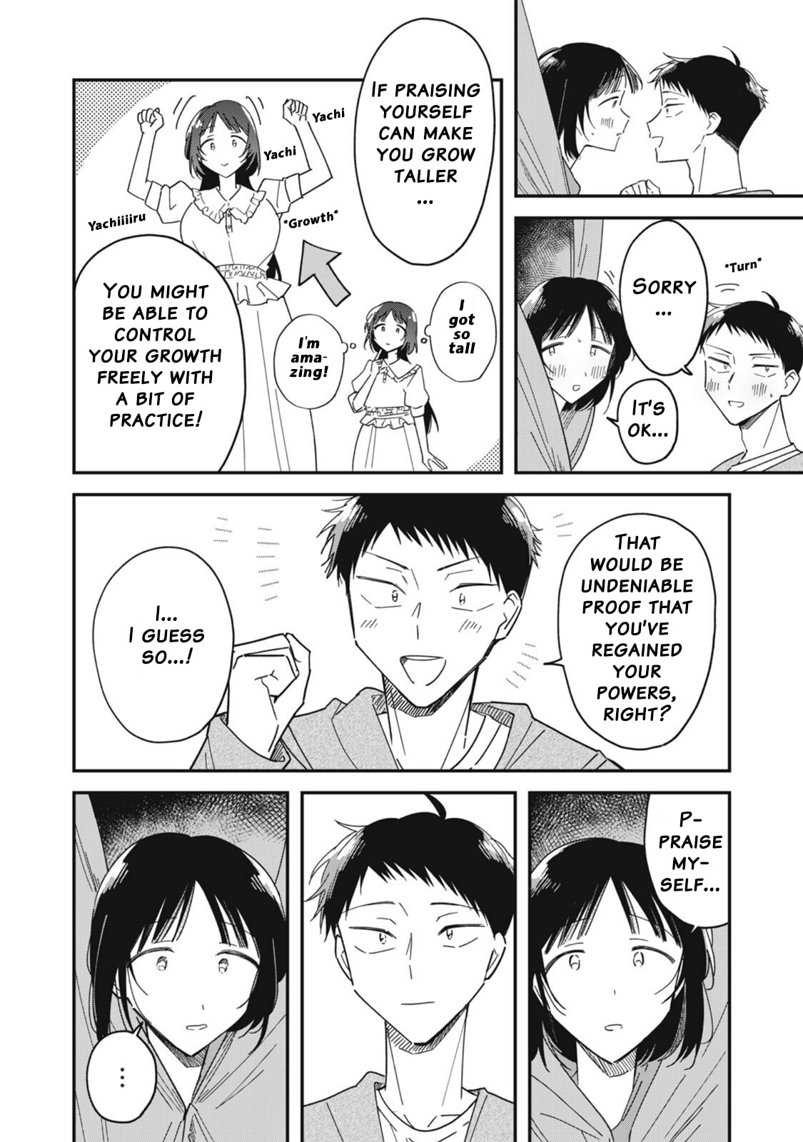 Yachiru-san wa Homeru to Nobiru Chapter 11.1 page 14 - 