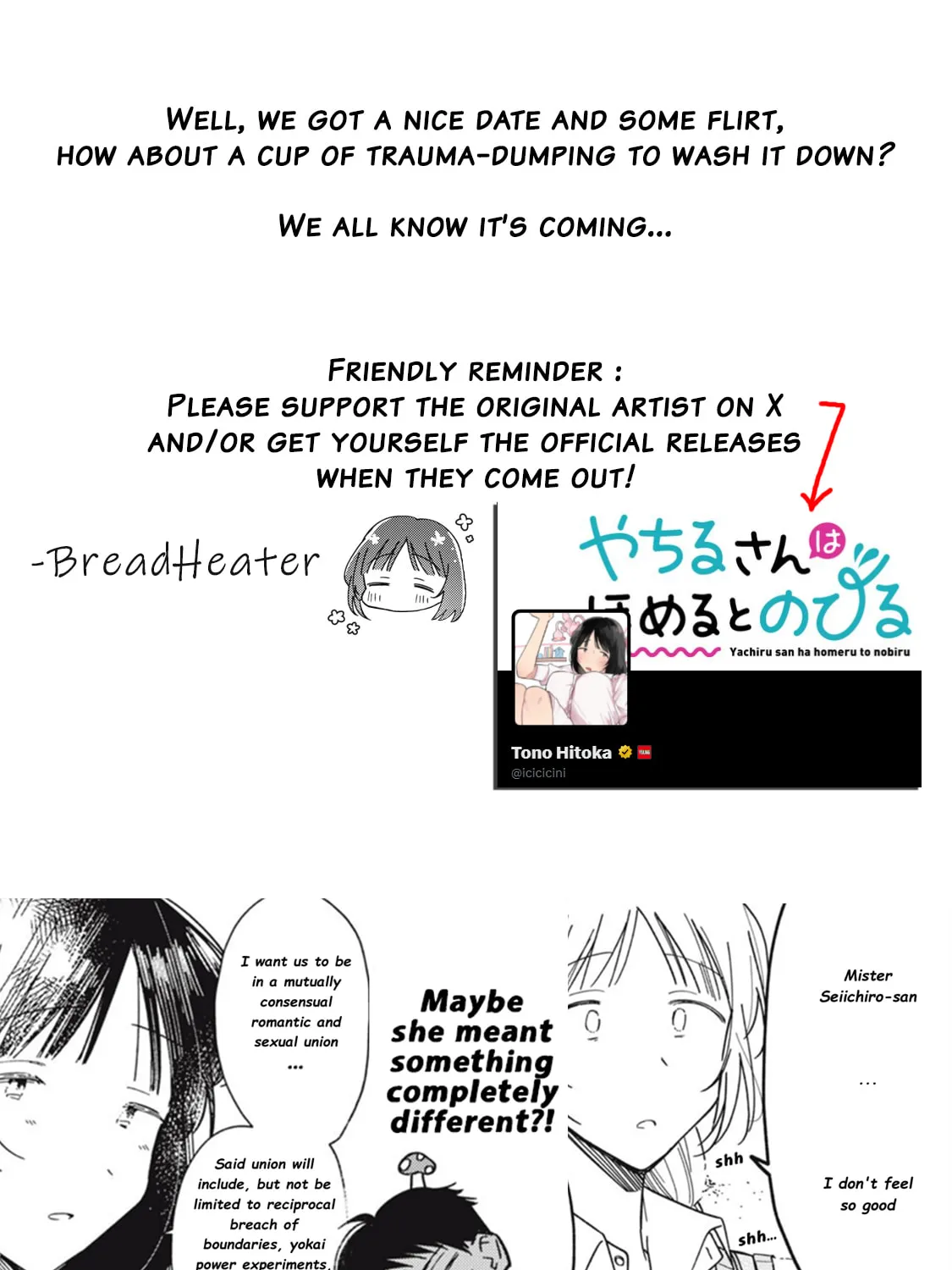Yachiru-san wa Homeru to Nobiru Chapter 8.1 page 55 - 