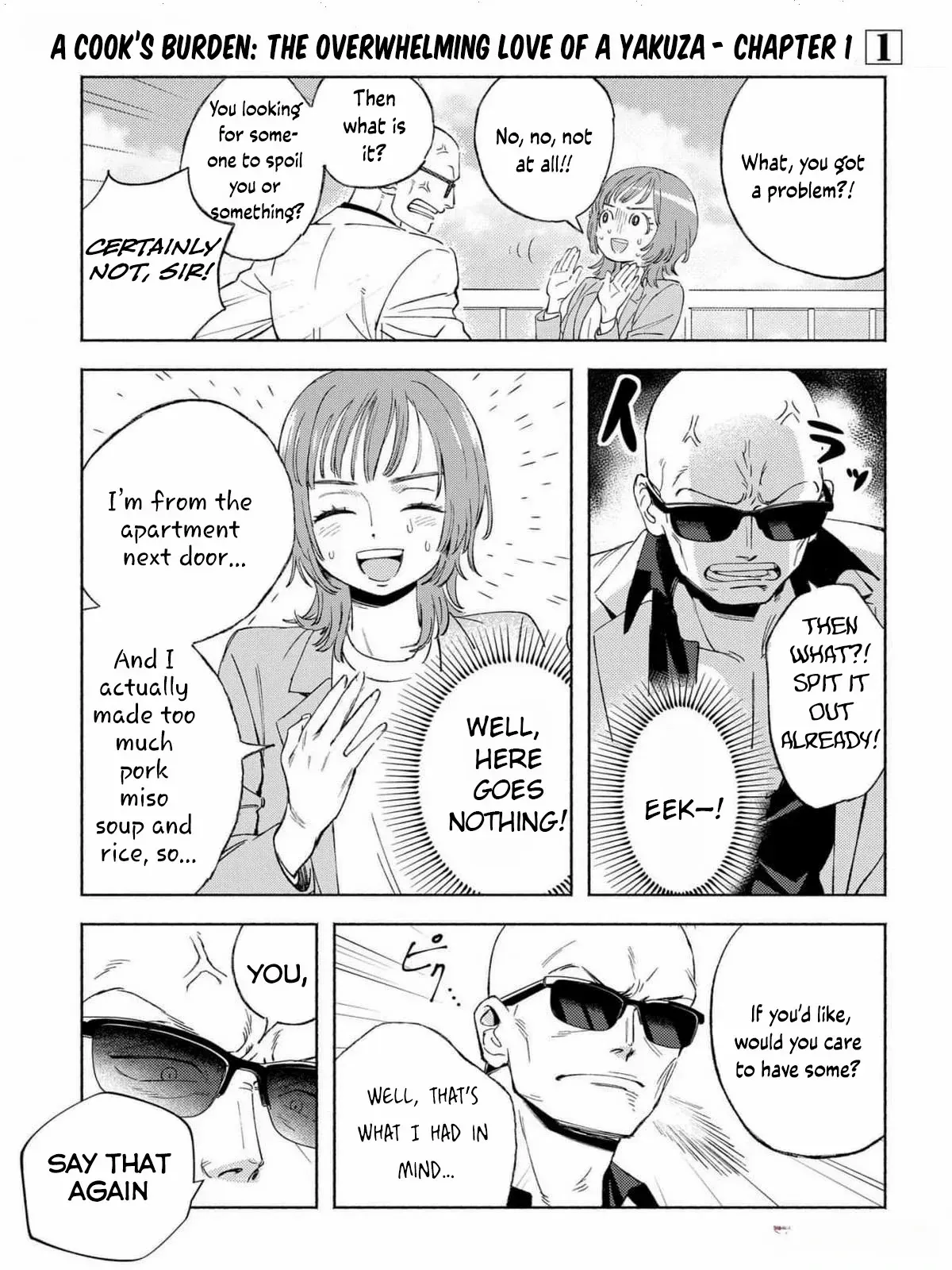 Yakuza love is too heavy for a girl who cooks rice Chapter 1 page 11 - 