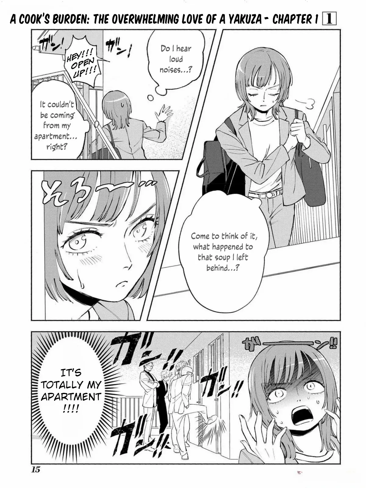 Yakuza love is too heavy for a girl who cooks rice Chapter 1 page 15 - 