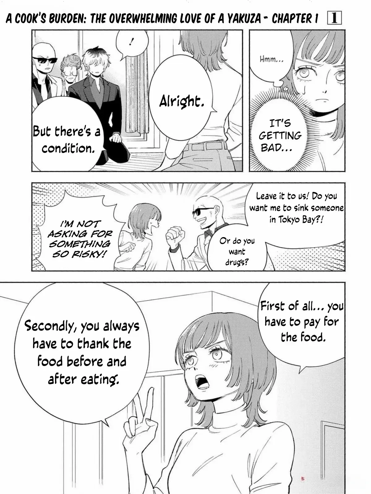 Yakuza love is too heavy for a girl who cooks rice Chapter 1 page 21 - 