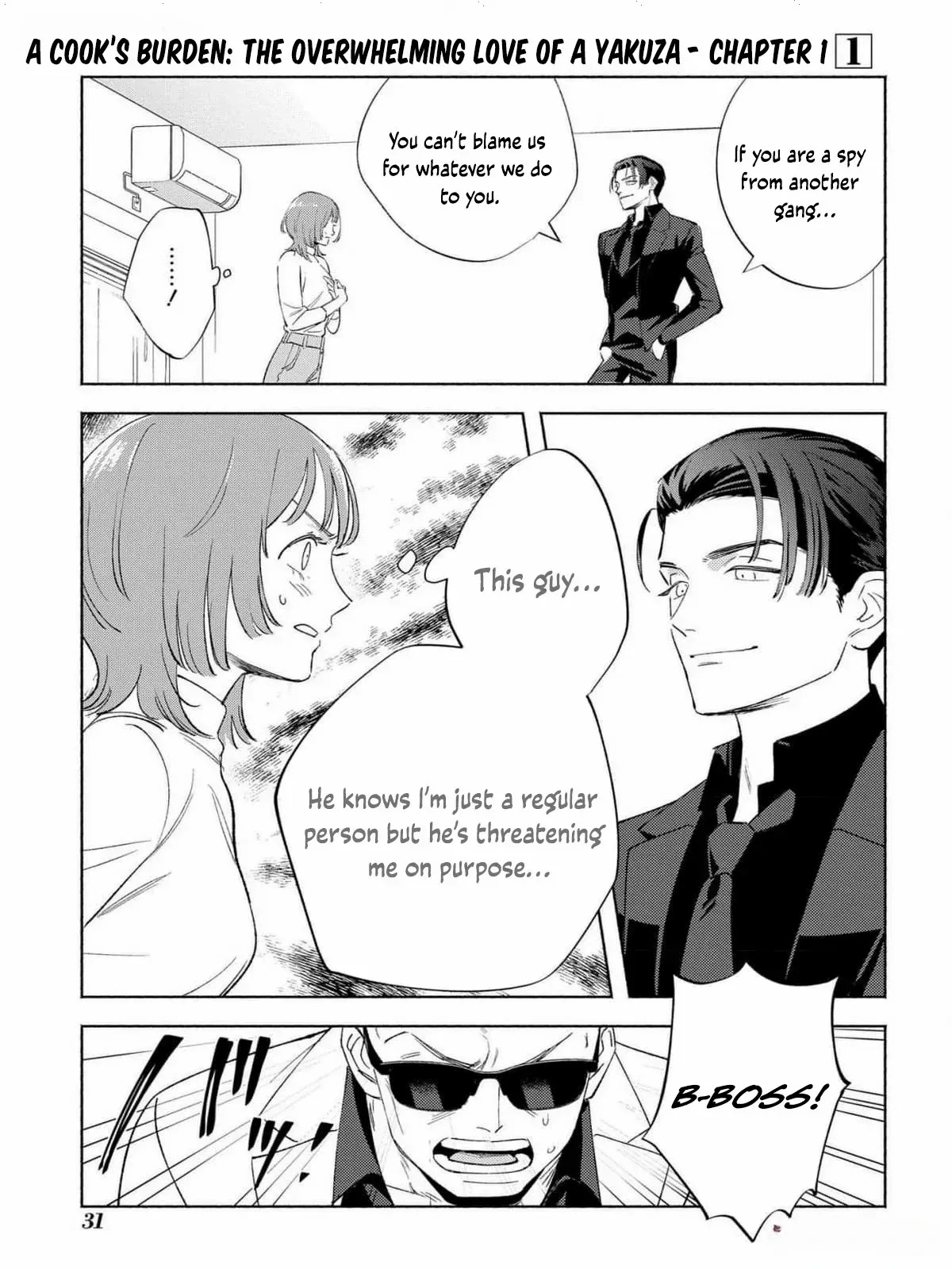Yakuza love is too heavy for a girl who cooks rice Chapter 1 page 31 - 