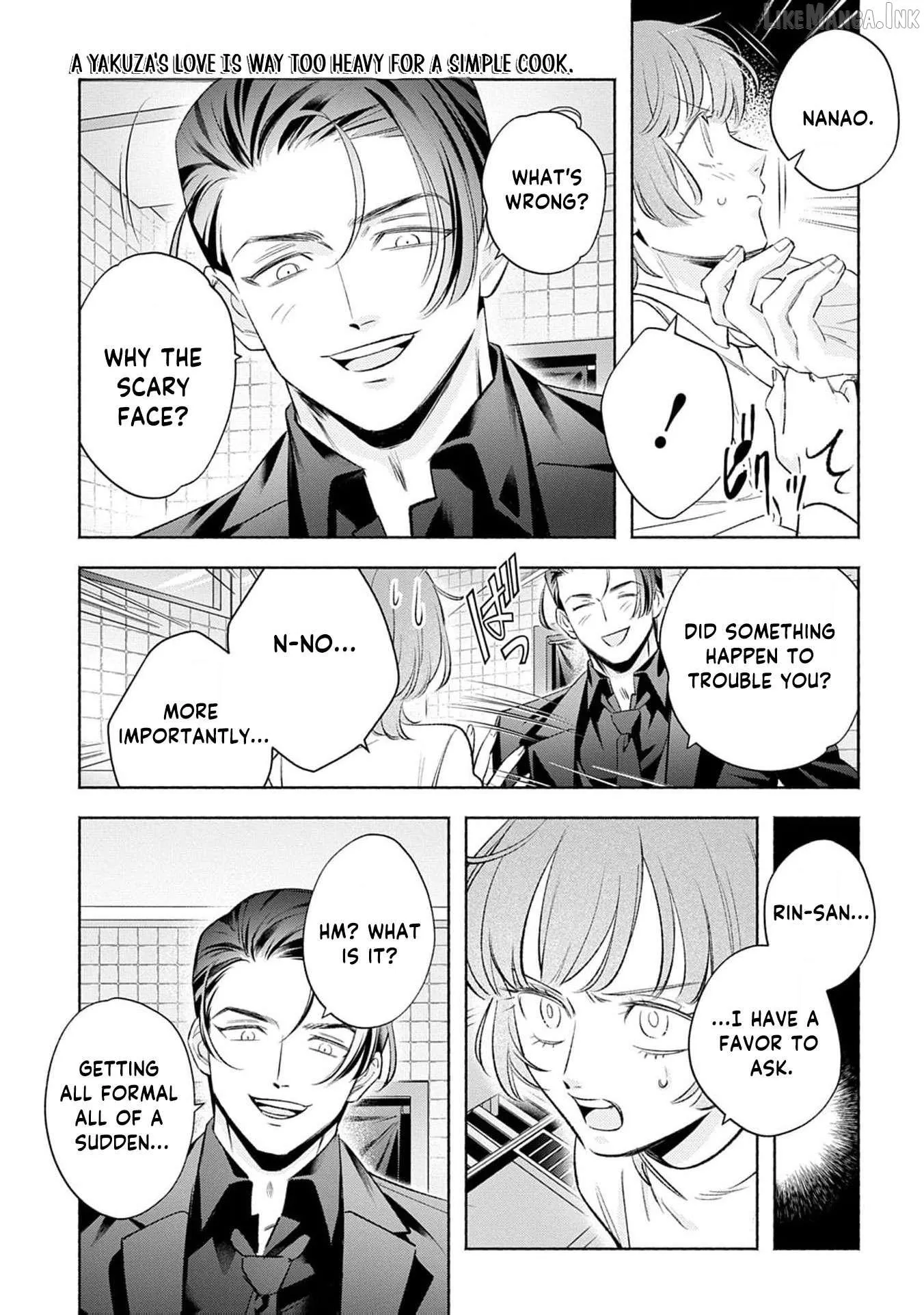 Yakuza love is too heavy for a girl who cooks rice Chapter 12 page 20 - 