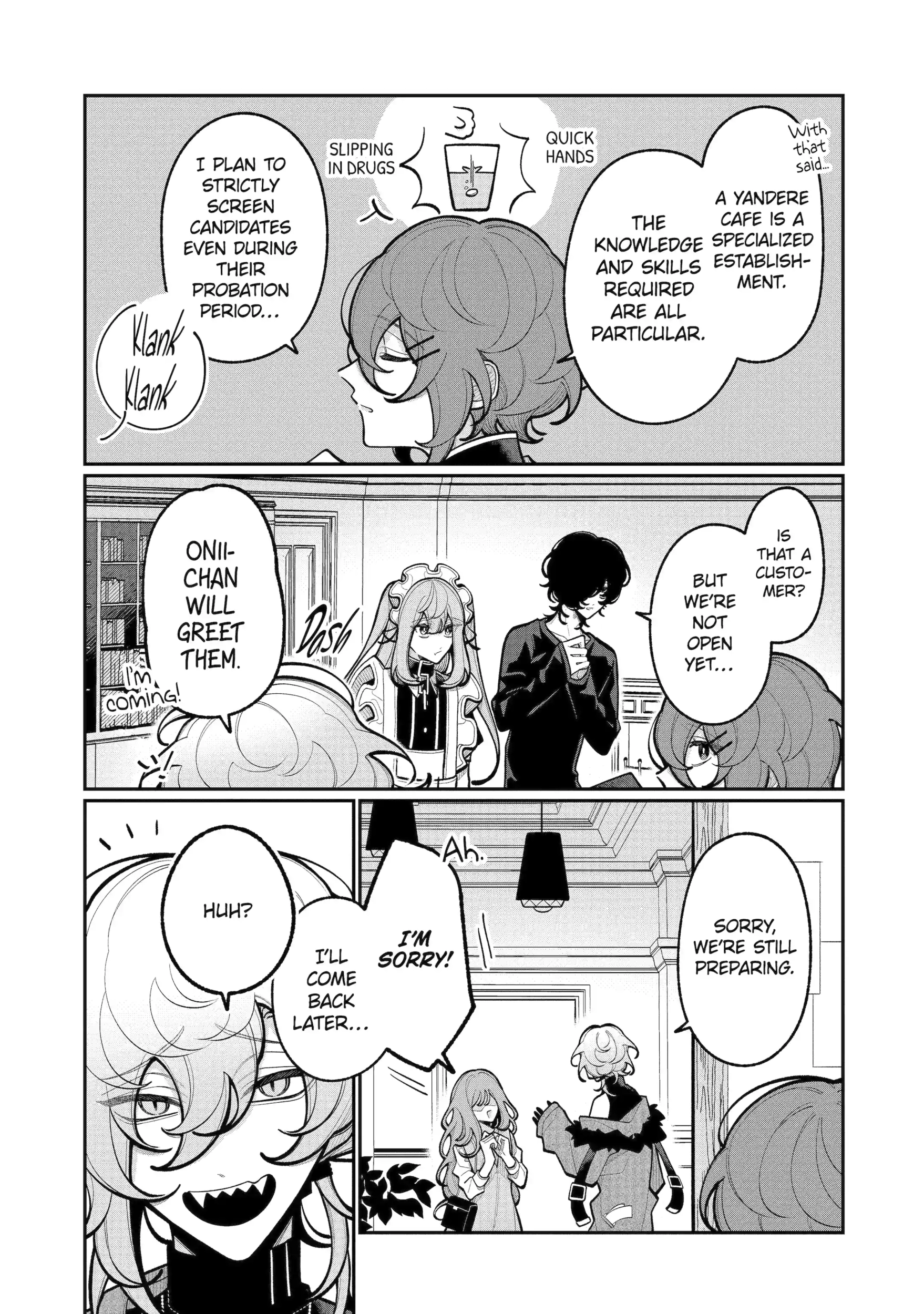 Yandere Cafe e Youkoso Chapter 7.1 page 4 - 