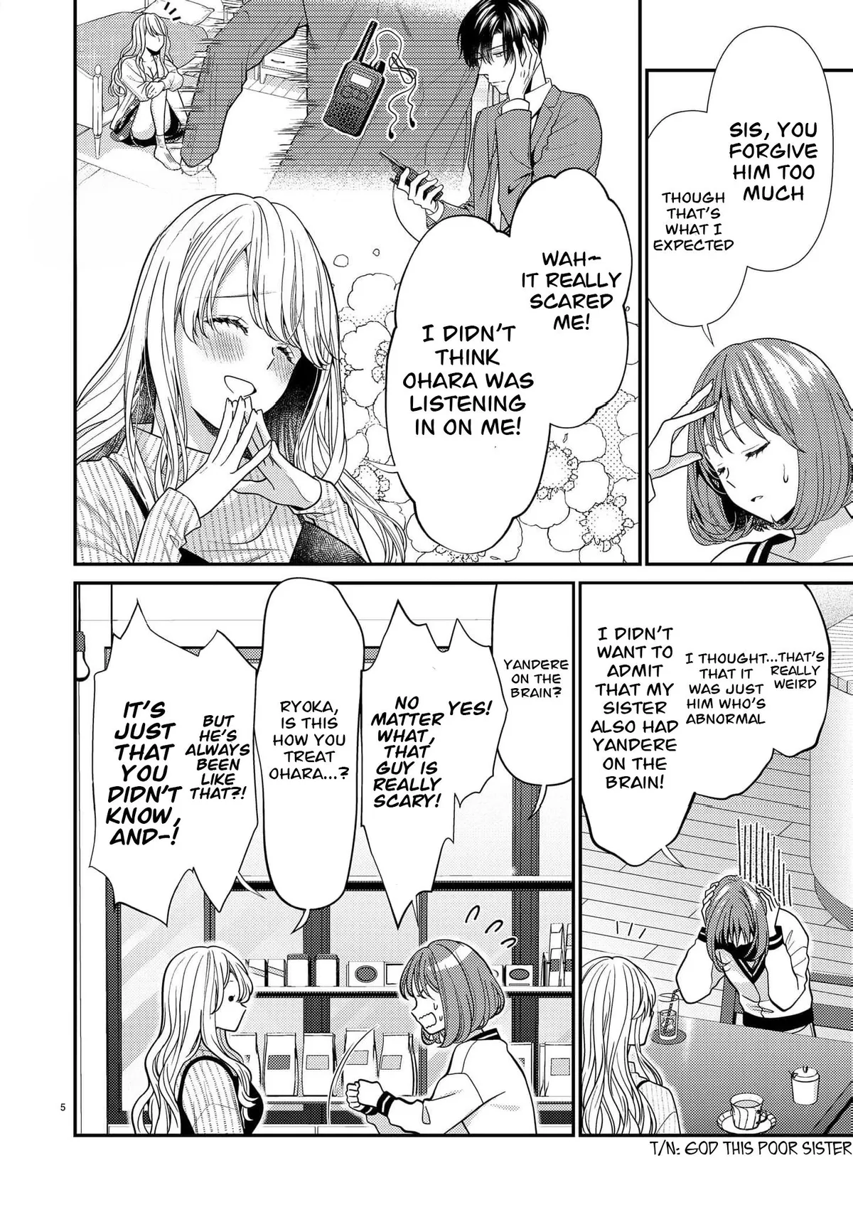 Yandere Killing!! ~When I told my obsessive childhood friend, "I love you too," he shifted to the romantic comedy route~ Chapter 5 page 5 - 