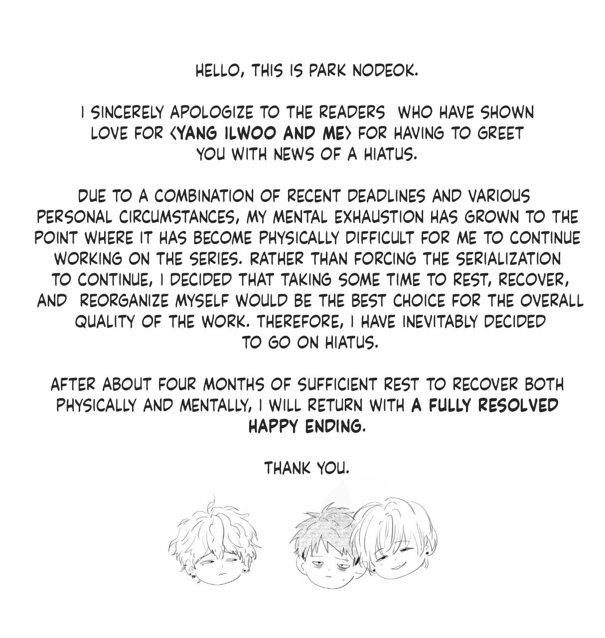 Yang Il-woo and I Chapter 29.1 page 1 - 