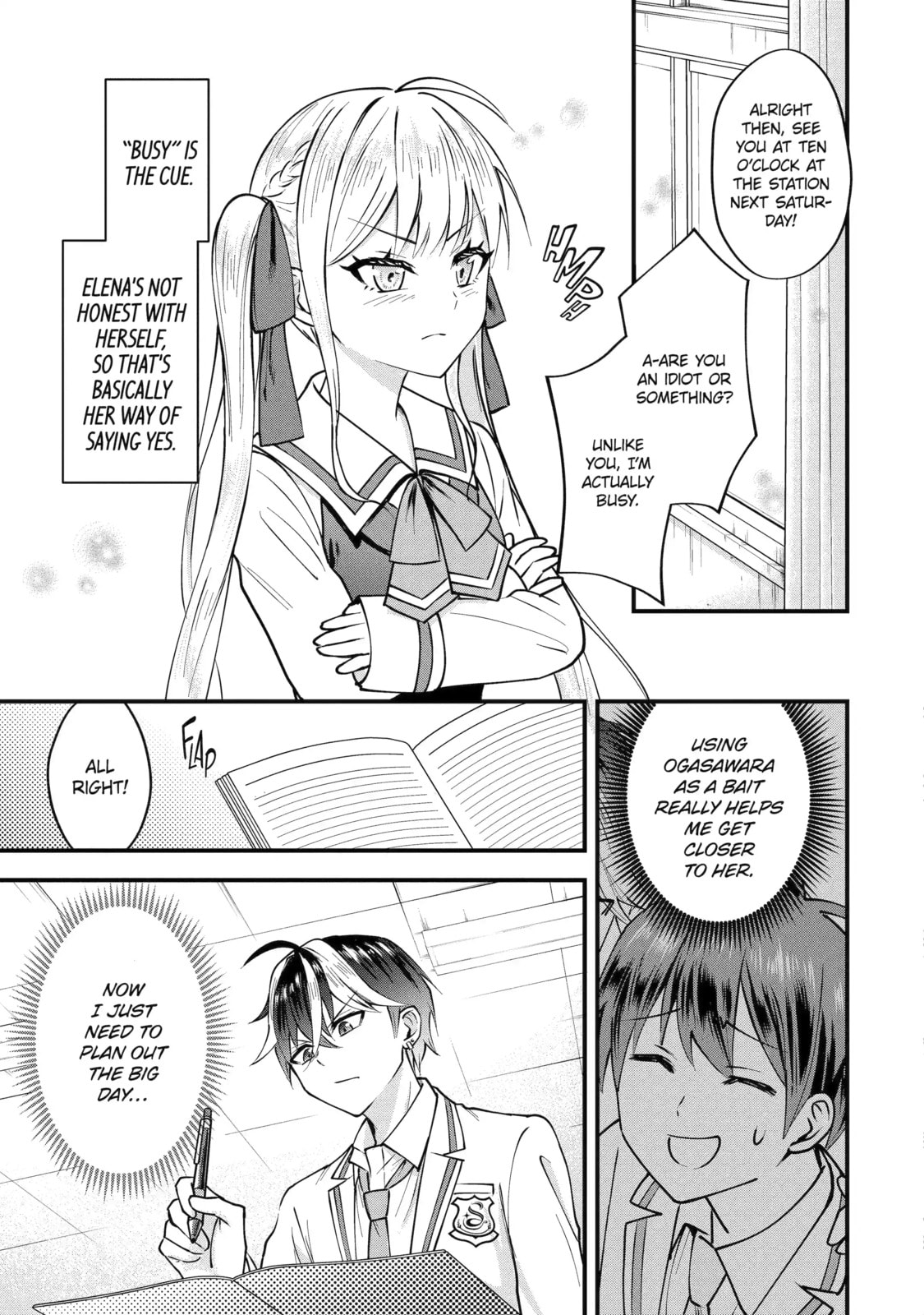 Yari Konda Renai Game no Akuyaku ni Tensei Shitanode, Gensaku Chishiki de Heroine wo Kouryaku shimasu Chapter 2.4 page 4 - 