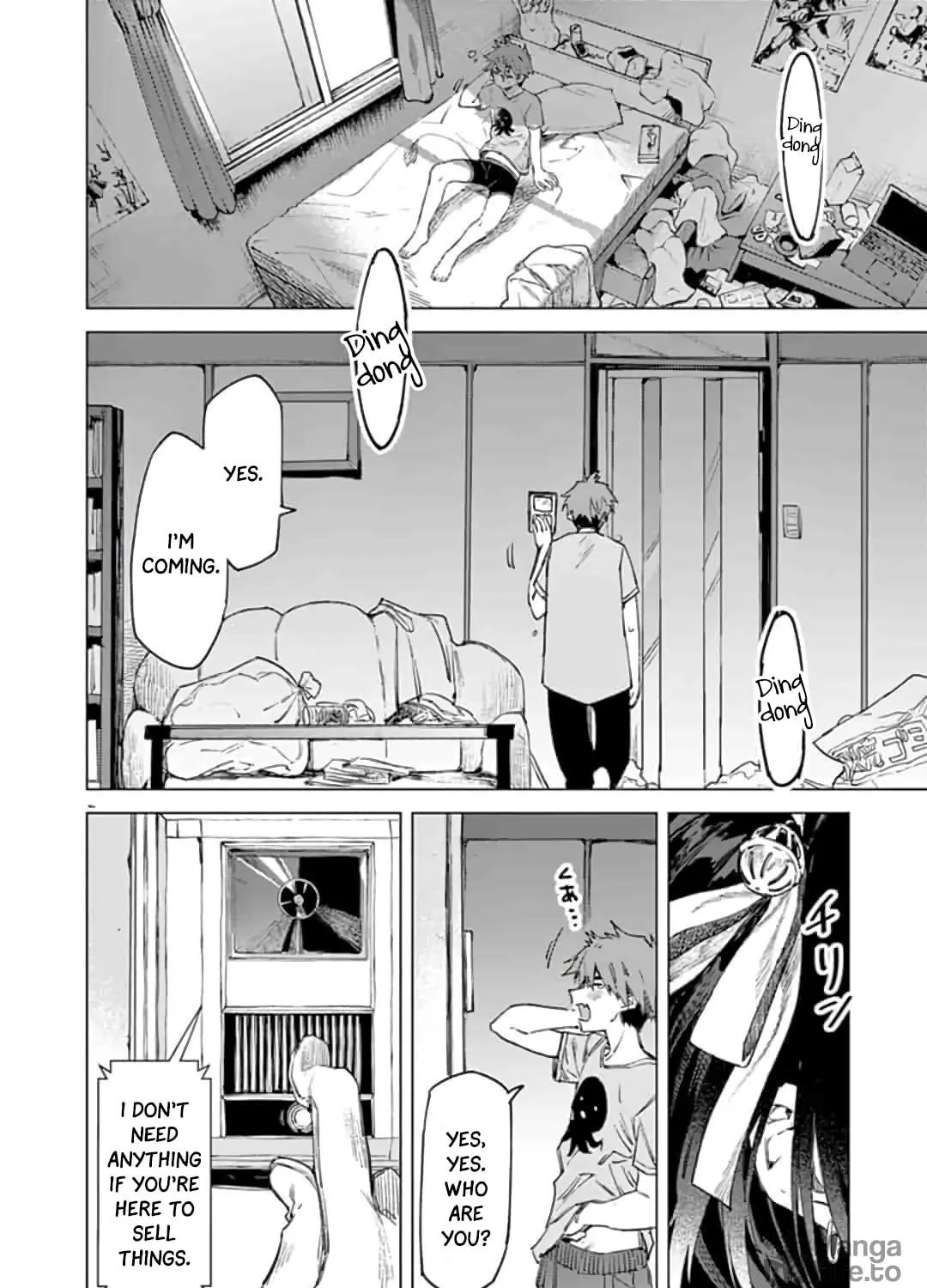 You are Ms. Servant. Chapter 1 page 4 - 