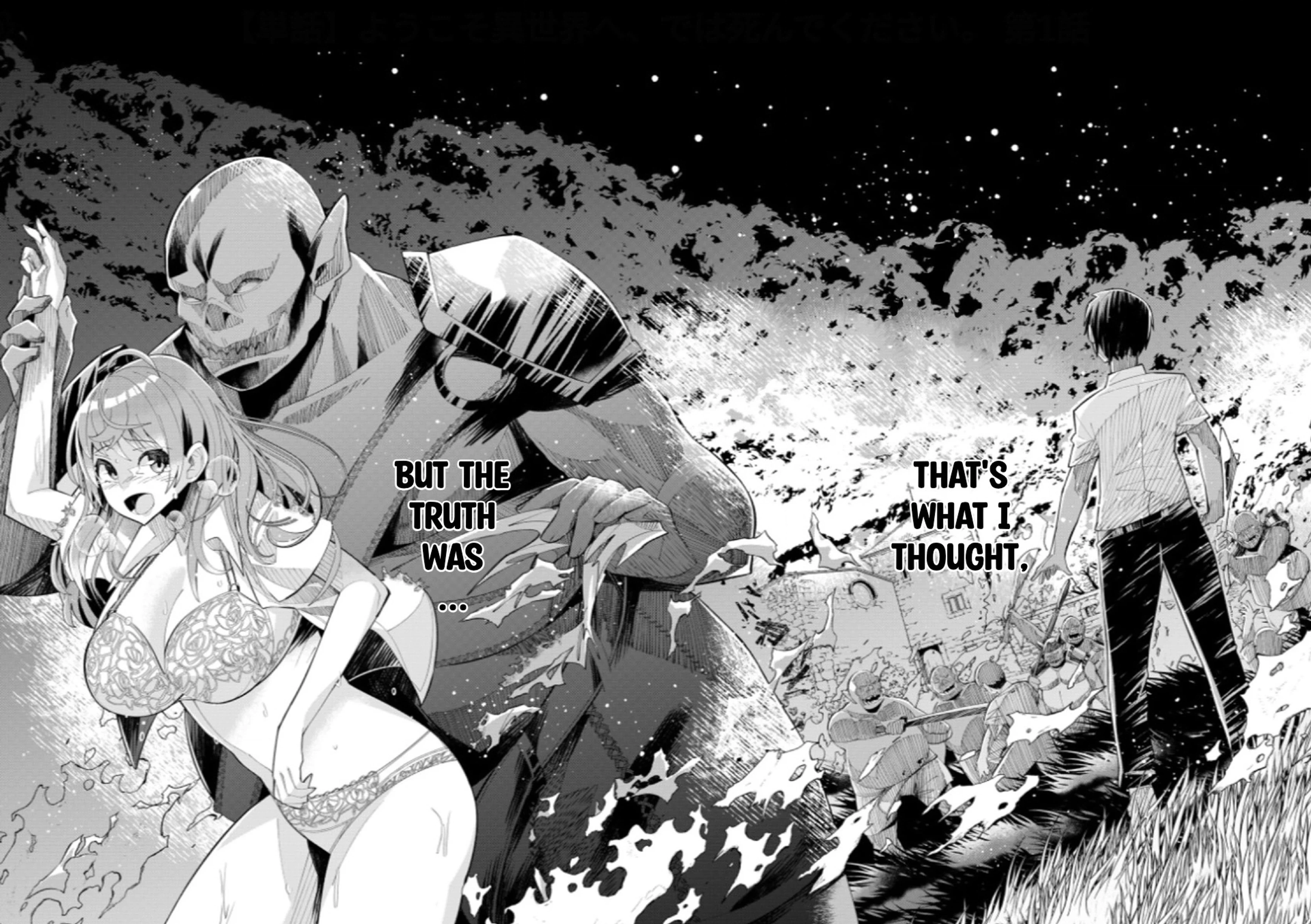 Youkoso Isekai e, dewa Shinde Kudasai. Chapter 1 page 4 - 