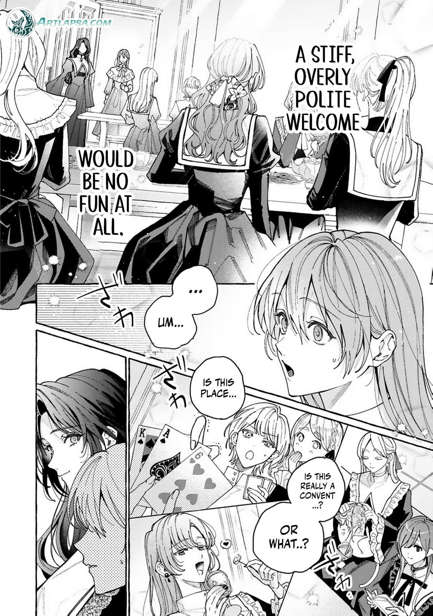 Youkoso Shuudouin e, Koko wa Tsuihou Sareta Onna-tachi no Rakuen yo Chapter 1 page 12 - 