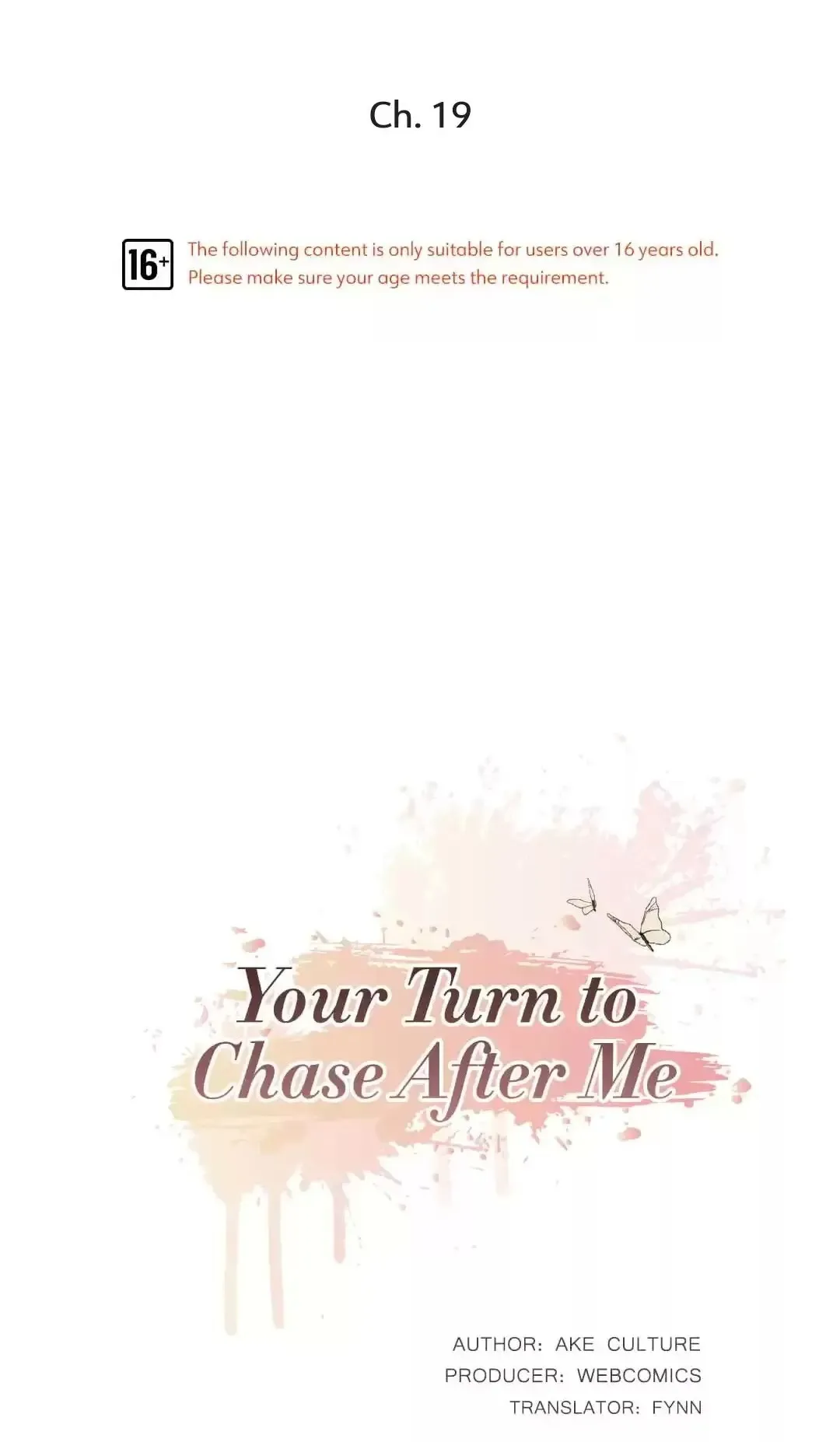 Your Turn to Chase After Me Chapter 19 page 1 - 