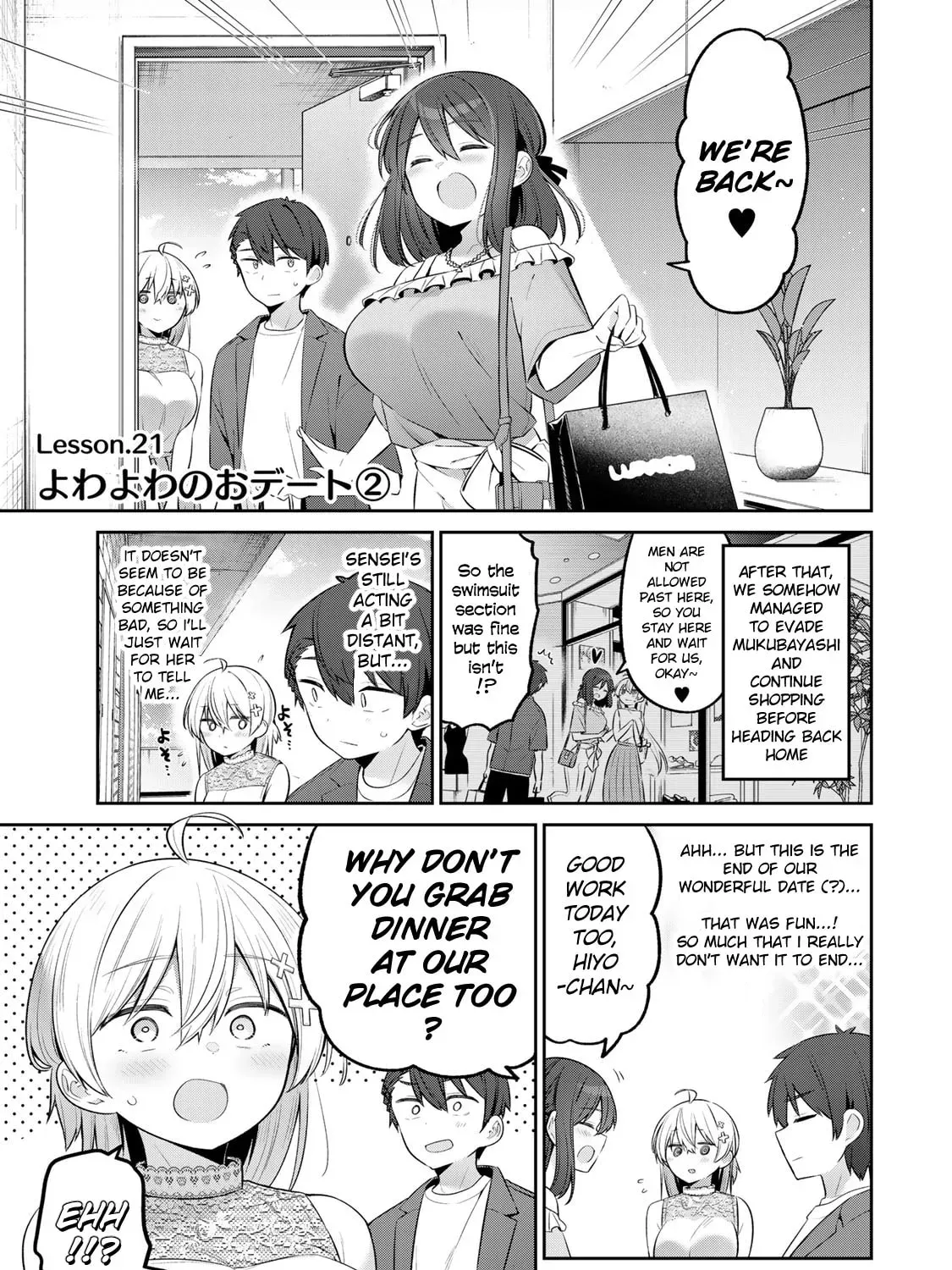 Yowa Yowa Sensei Chapter 2.3 page 1 - 