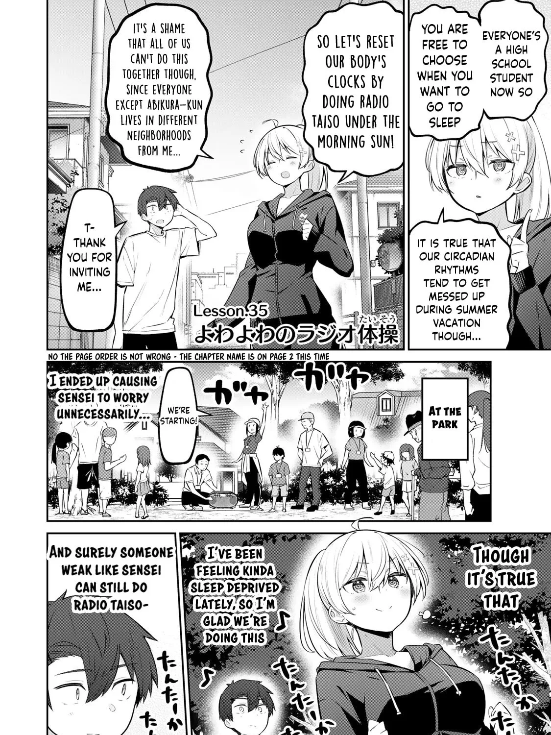 Yowa Yowa Sensei Chapter 35 page 3 - 