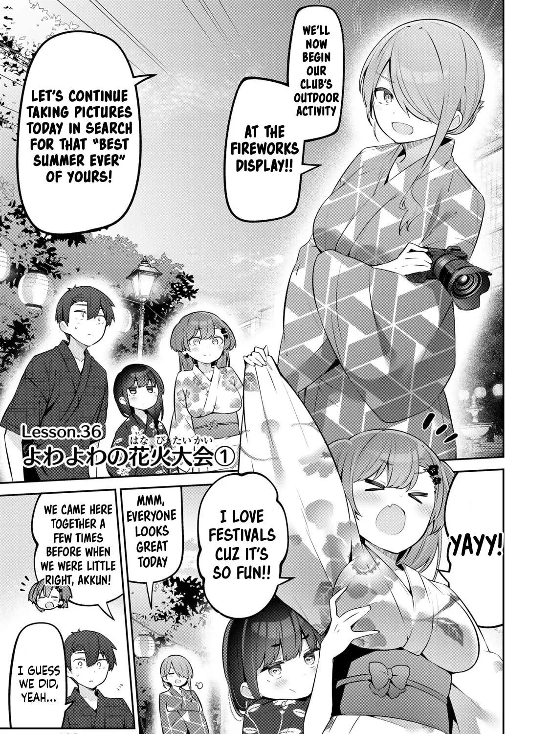 Yowa Yowa Sensei Chapter 36 page 1 - 