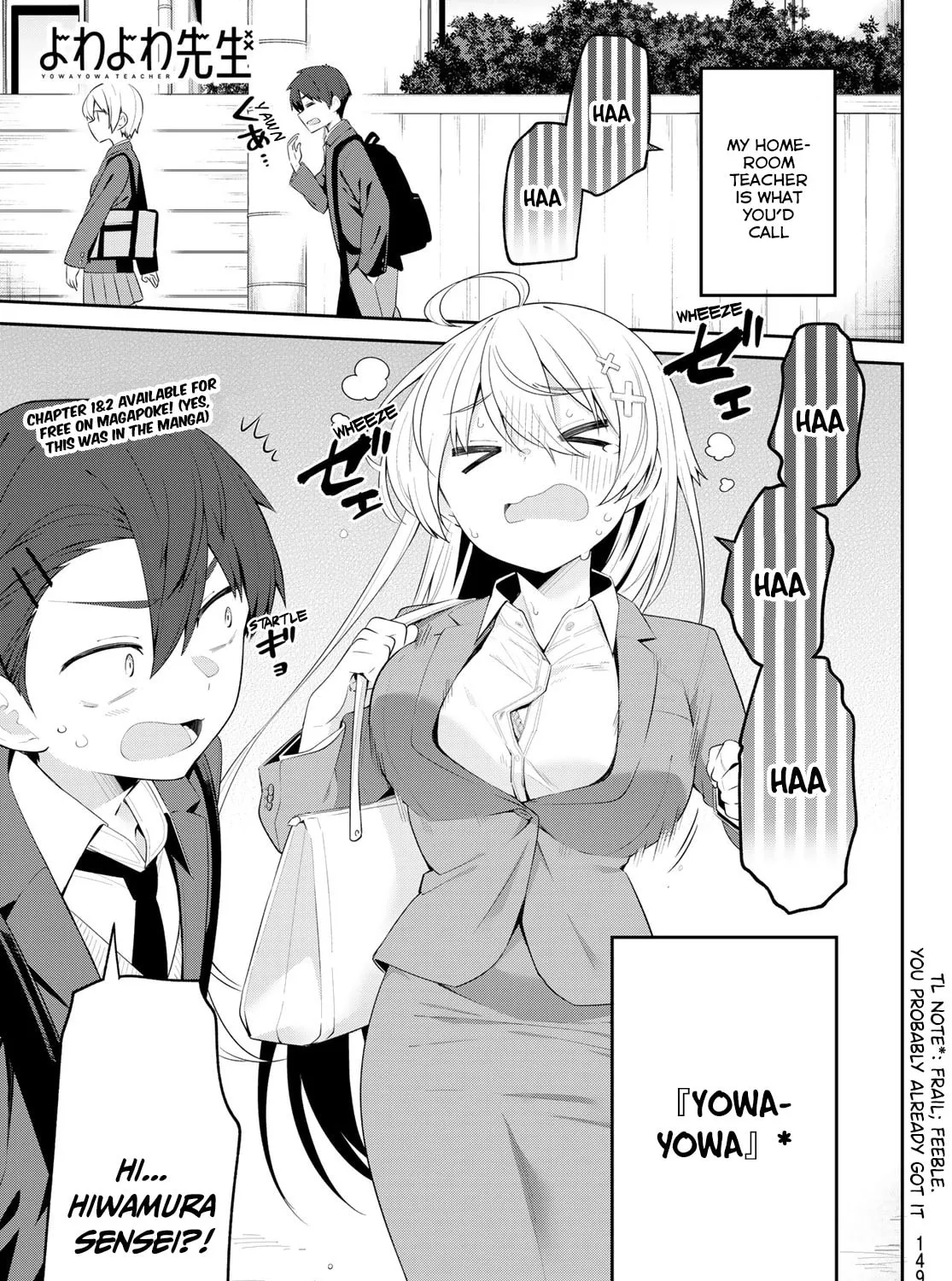 Yowa Yowa Sensei Chapter 4 page 2 - 