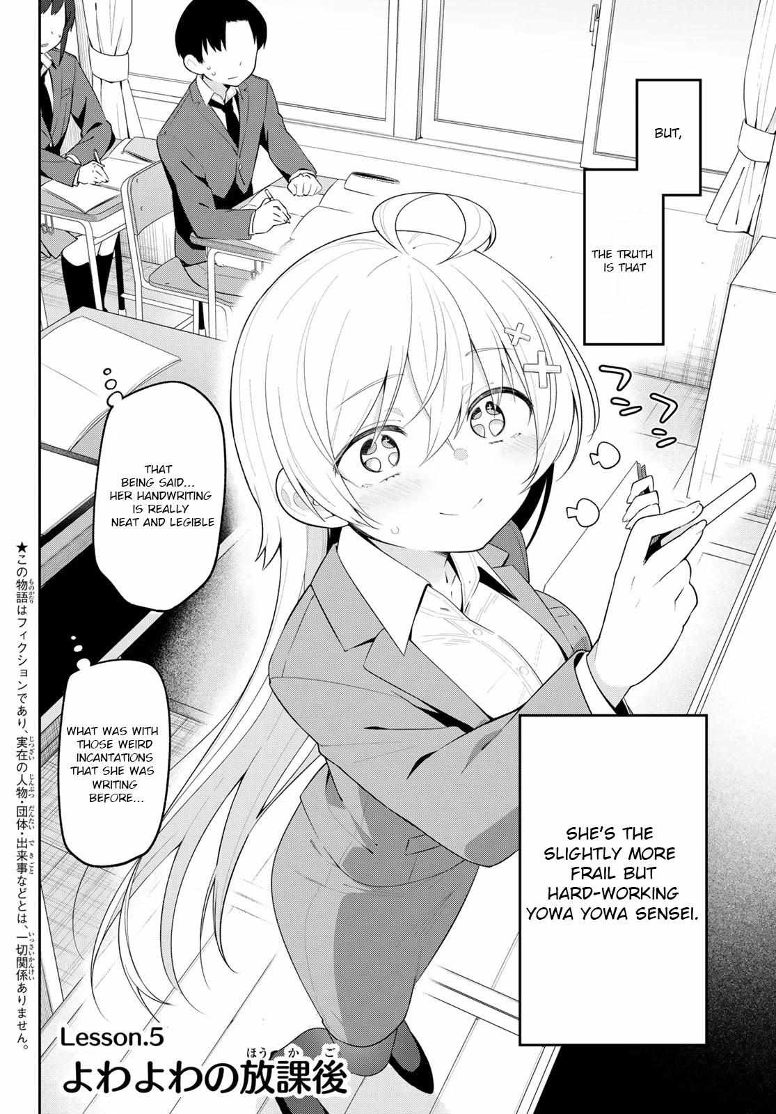 Yowa Yowa Sensei Chapter 5 page 8 - 