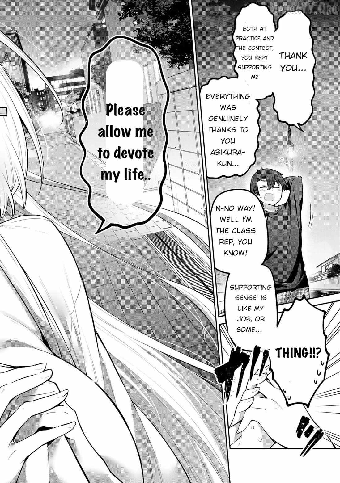 Yowa Yowa Sensei Chapter 58 page 16 - 
