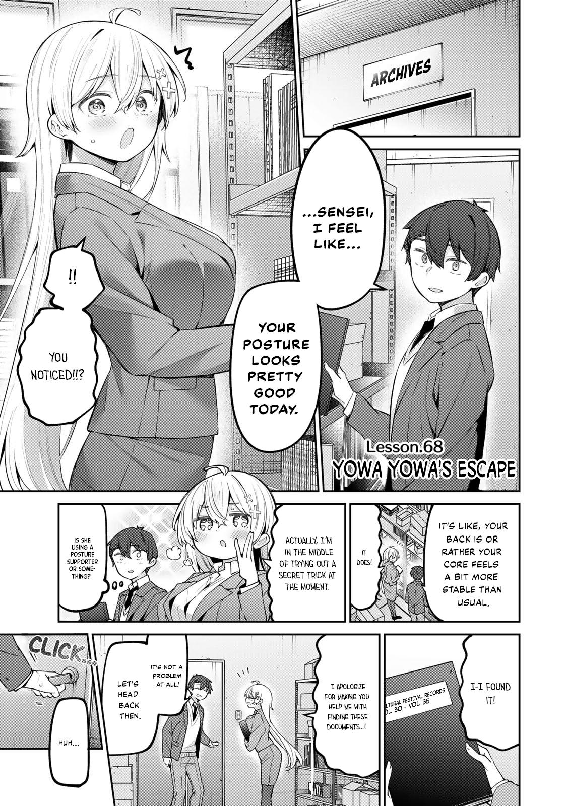 Yowa Yowa Sensei Chapter 68 page 1 - 