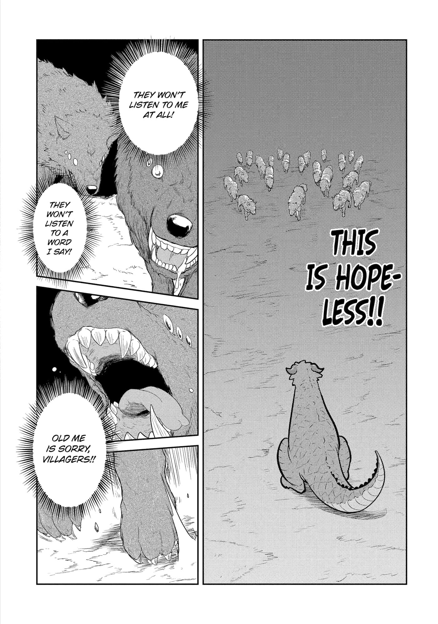 Yowai 5000-nen no Soushoku Dragon, Iwarenaki Jaryuu Nintei: Yada Kono Ikenie, Hito no Hanashi o Kiite Kurenai Chapter 1 page 38 - 