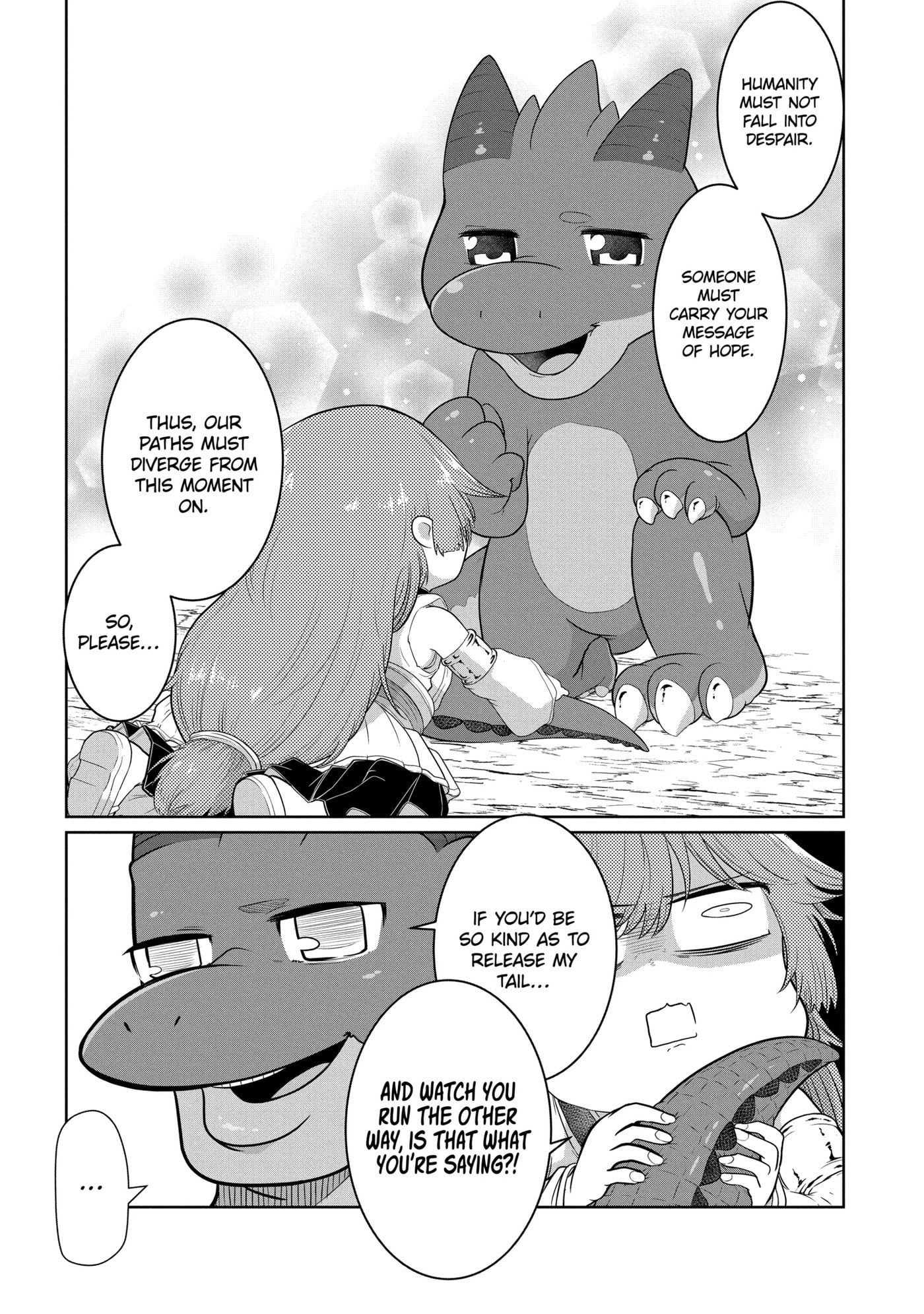 Yowai 5000-nen no Soushoku Dragon, Iwarenaki Jaryuu Nintei: Yada Kono Ikenie, Hito no Hanashi o Kiite Kurenai Chapter 12.2 page 5 - 