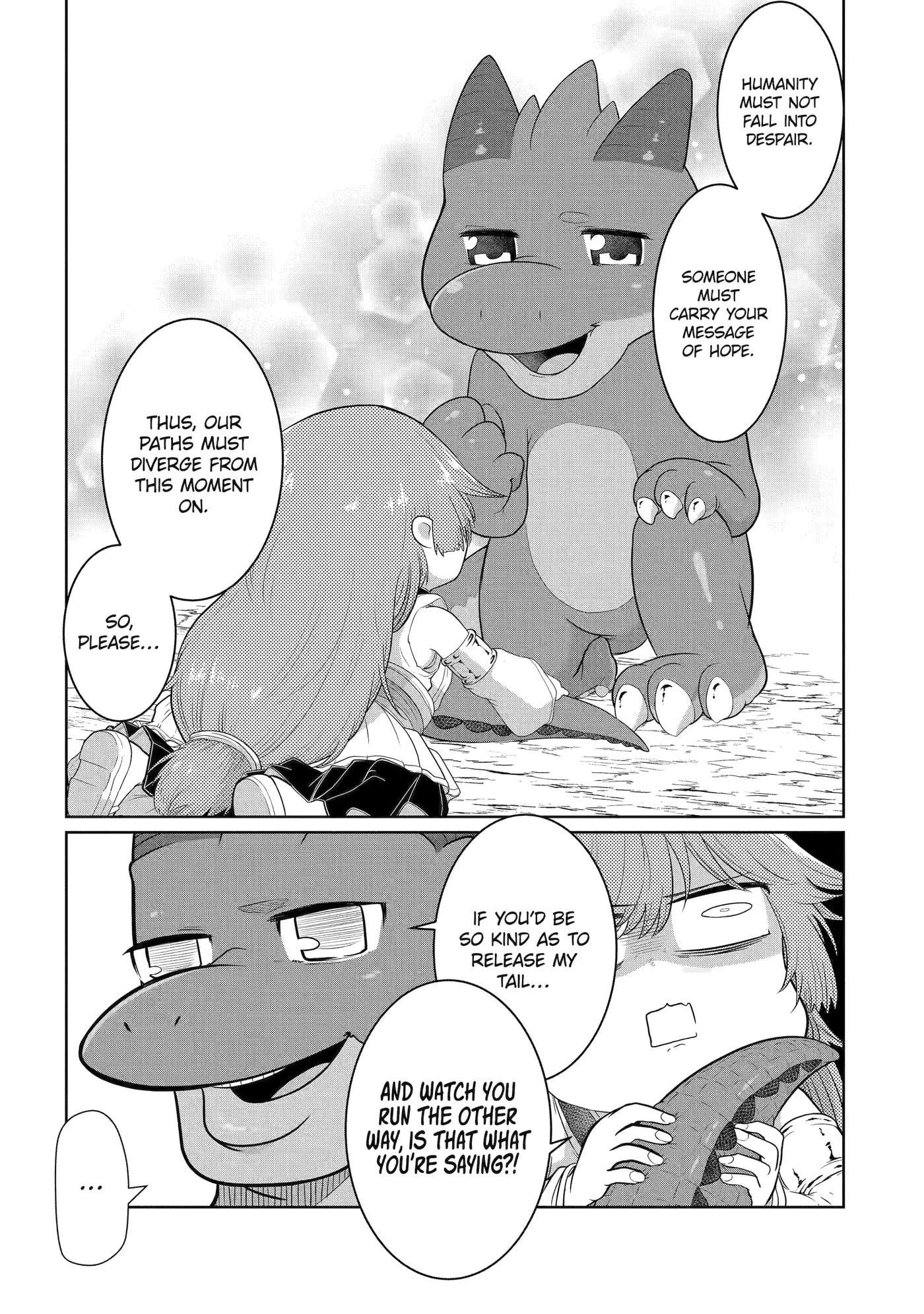 Yowai 5000-nen no Soushoku Dragon, Iwarenaki Jaryuu Nintei: Yada Kono Ikenie, Hito no Hanashi o Kiite Kurenai Chapter 12 page 14 - 