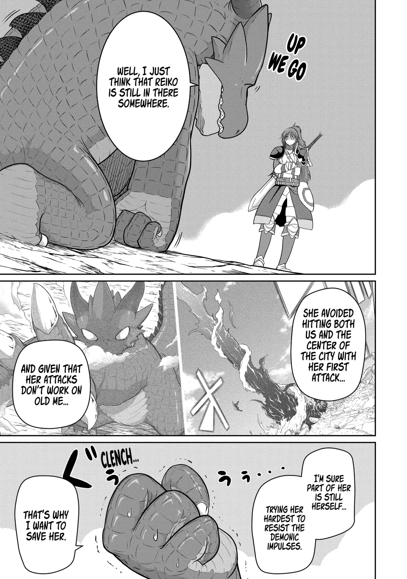 Yowai 5000-nen no Soushoku Dragon, Iwarenaki Jaryuu Nintei: Yada Kono Ikenie, Hito no Hanashi o Kiite Kurenai Chapter 13.2 page 9 - 