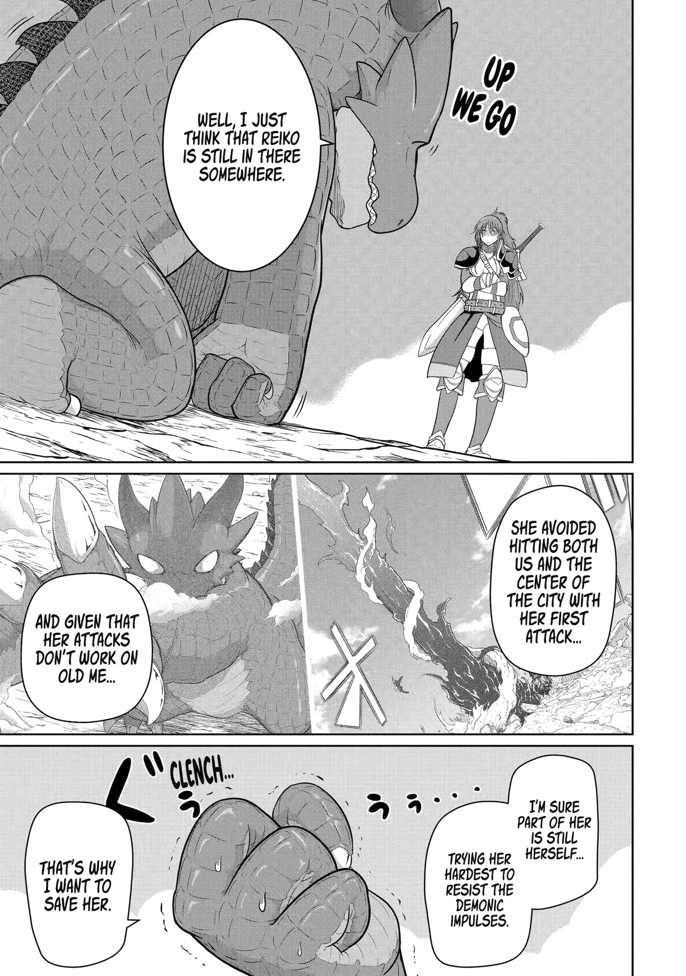 Yowai 5000-nen no Soushoku Dragon, Iwarenaki Jaryuu Nintei: Yada Kono Ikenie, Hito no Hanashi o Kiite Kurenai Chapter 13 page 19 - 