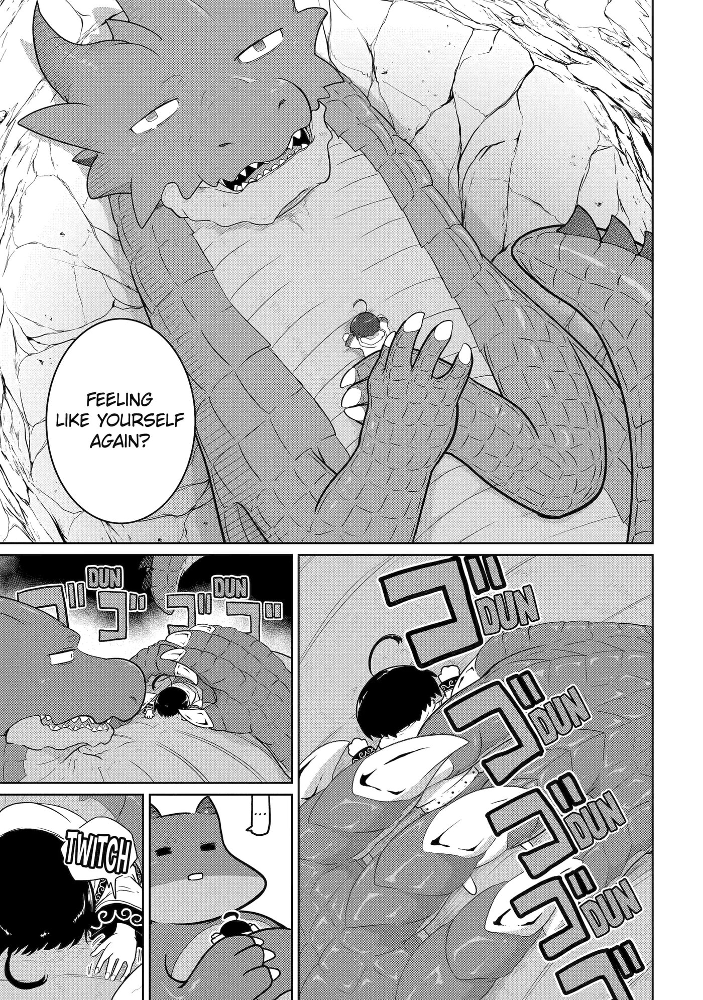 Yowai 5000-nen no Soushoku Dragon, Iwarenaki Jaryuu Nintei: Yada Kono Ikenie, Hito no Hanashi o Kiite Kurenai Chapter 13 page 38 - 