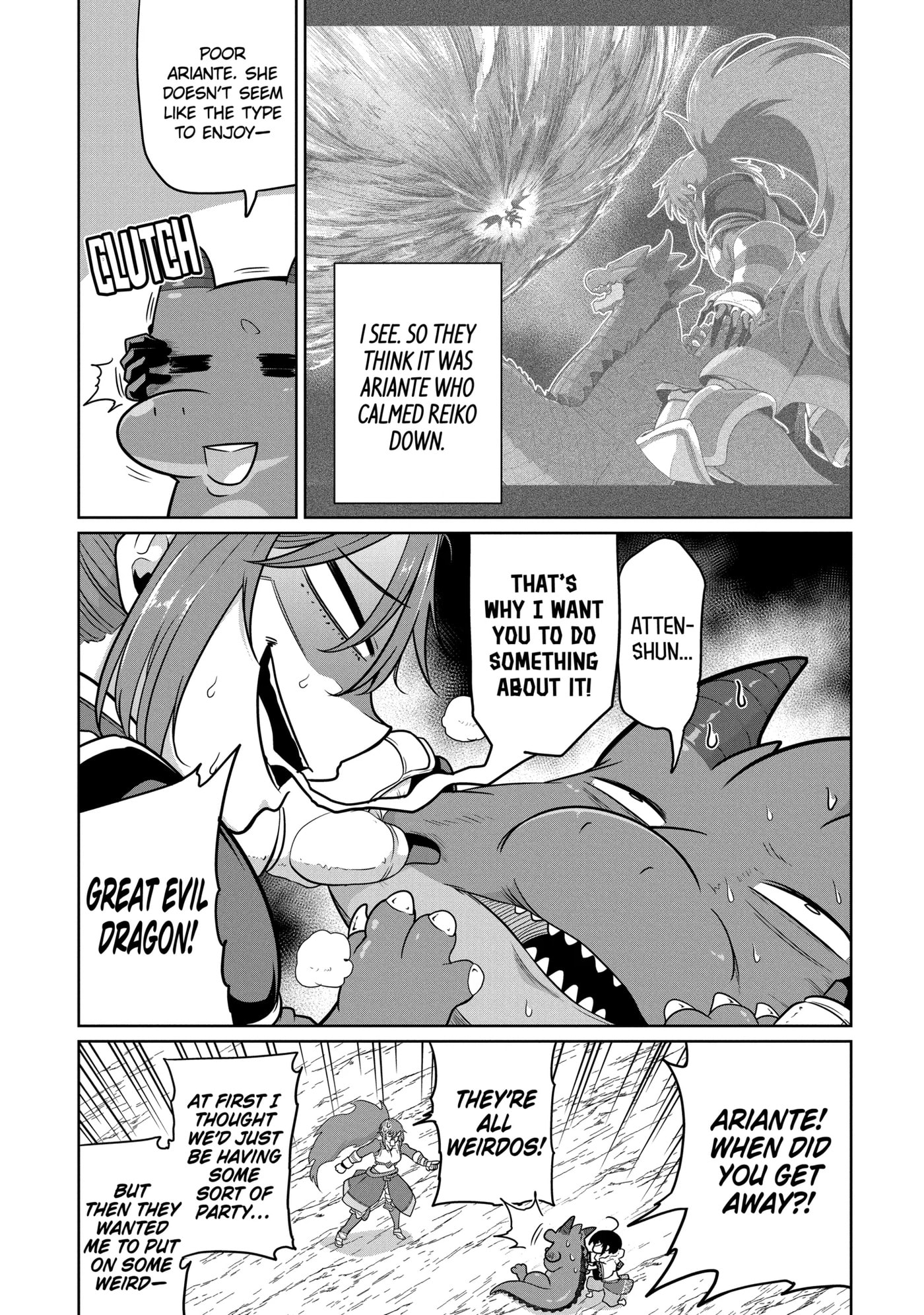 Yowai 5000-nen no Soushoku Dragon, Iwarenaki Jaryuu Nintei: Yada Kono Ikenie, Hito no Hanashi o Kiite Kurenai Chapter 14.1 page 4 - 