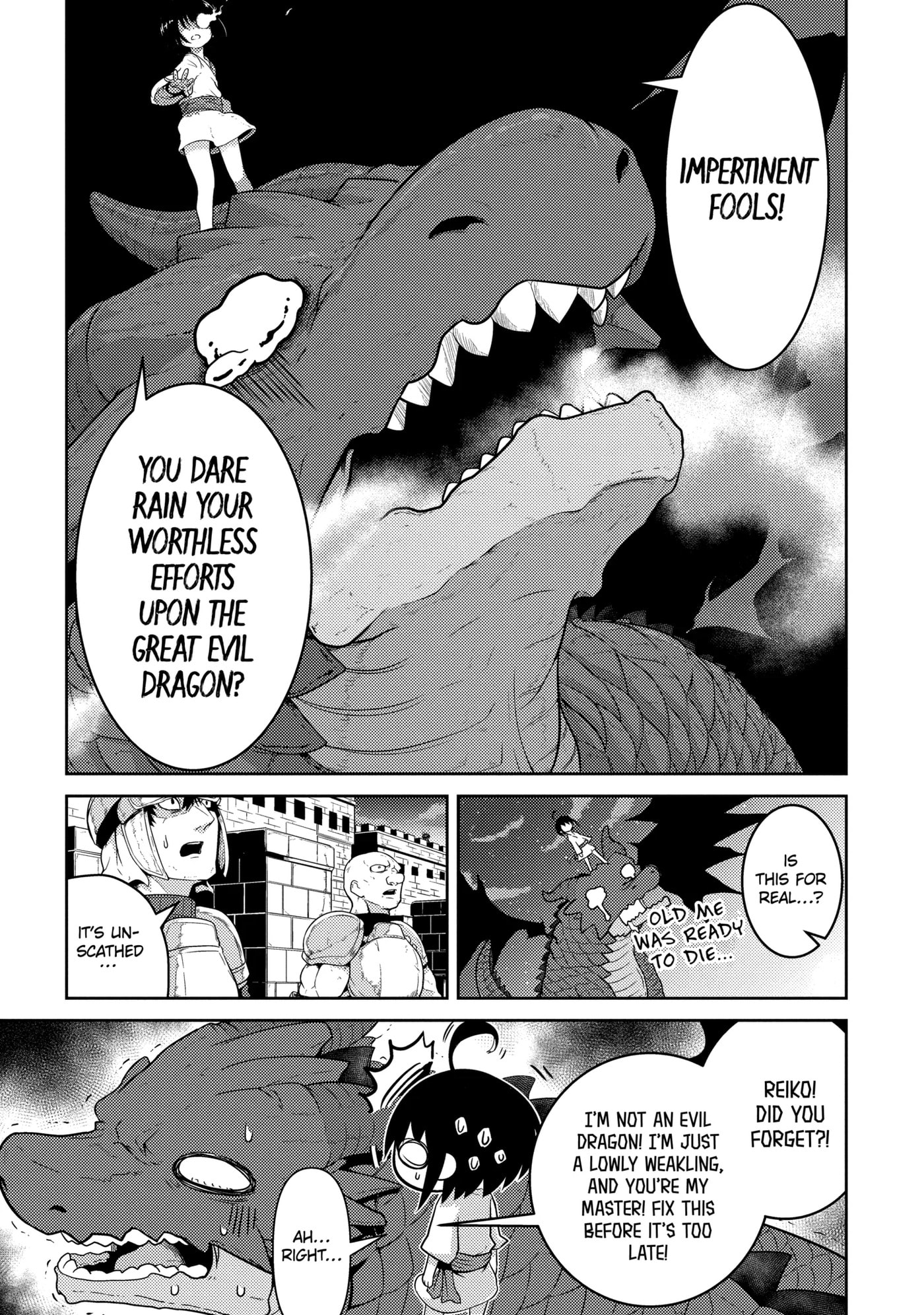 Yowai 5000-nen no Soushoku Dragon, Iwarenaki Jaryuu Nintei: Yada Kono Ikenie, Hito no Hanashi o Kiite Kurenai Chapter 2.2 page 14 - 