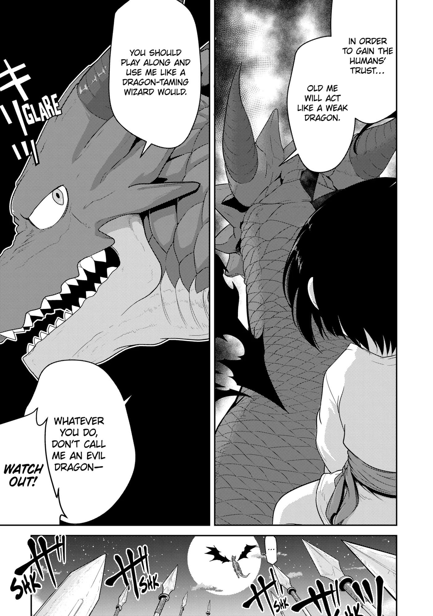 Yowai 5000-nen no Soushoku Dragon, Iwarenaki Jaryuu Nintei: Yada Kono Ikenie, Hito no Hanashi o Kiite Kurenai Chapter 2.2 page 5 - 