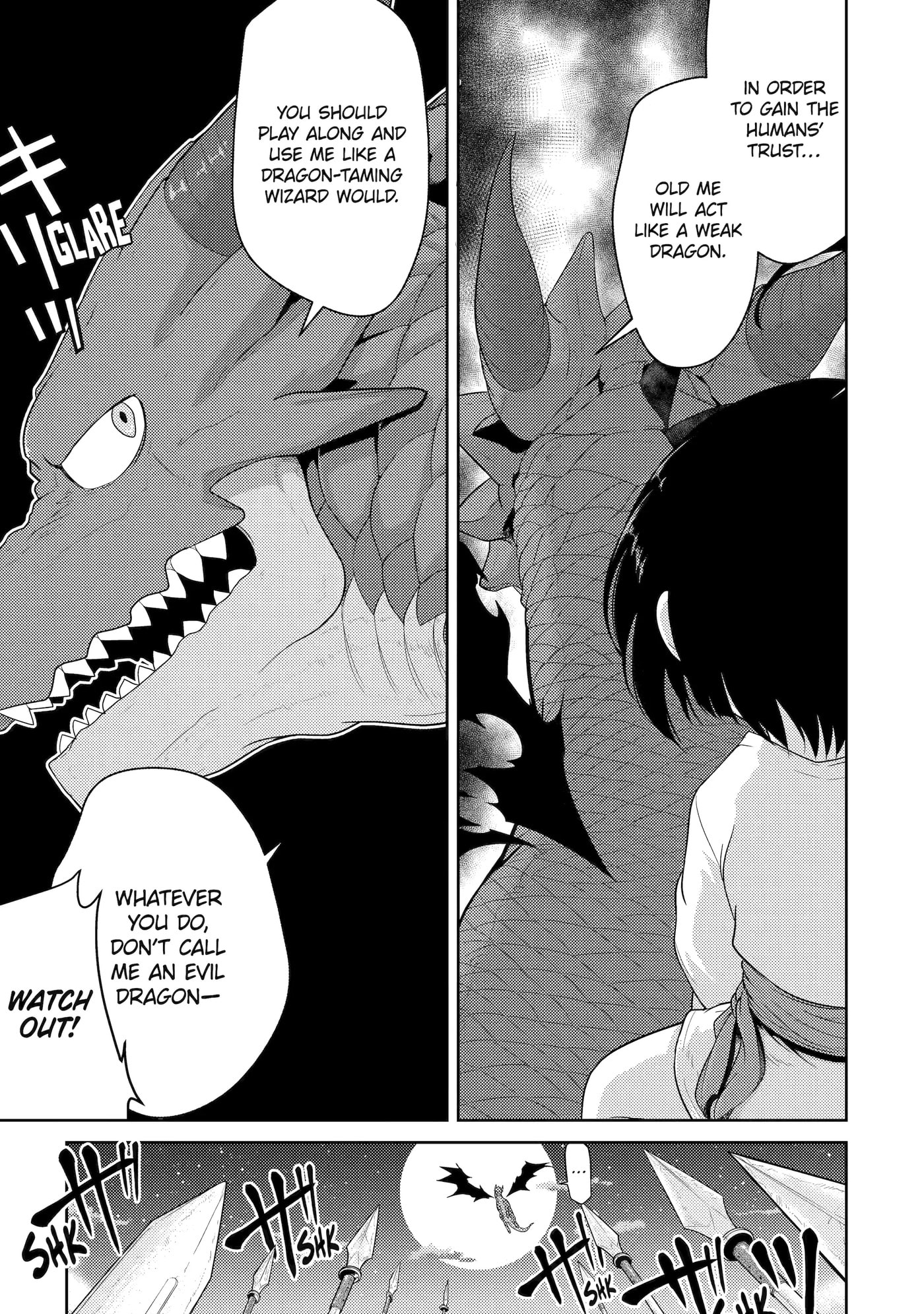 Yowai 5000-nen no Soushoku Dragon, Iwarenaki Jaryuu Nintei: Yada Kono Ikenie, Hito no Hanashi o Kiite Kurenai Chapter 2 page 20 - 