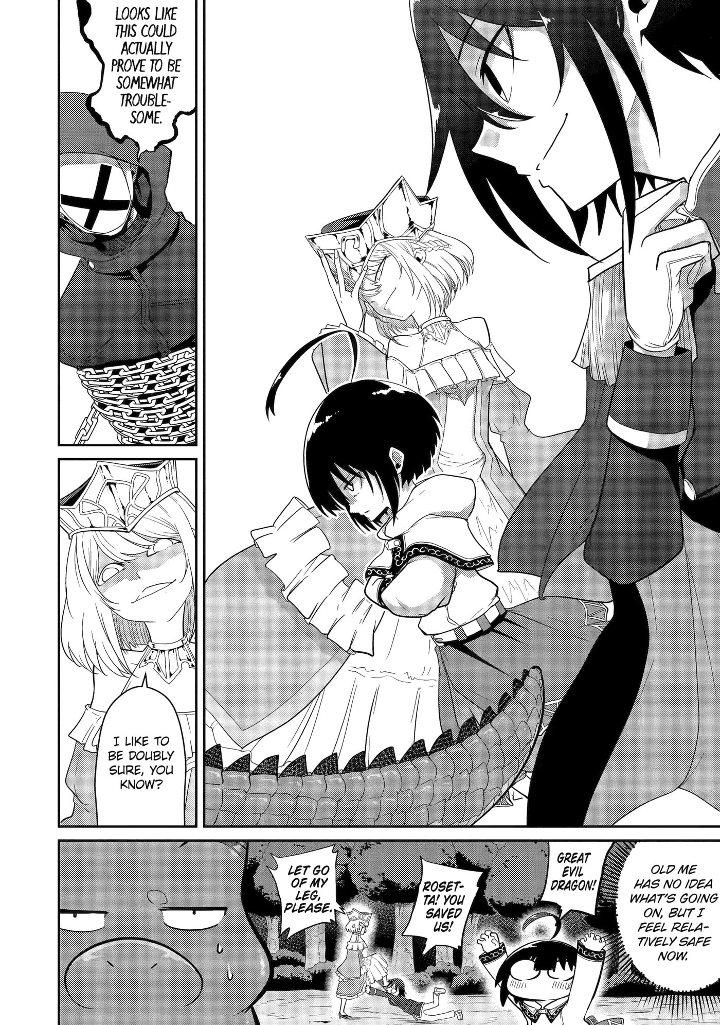 Yowai 5000-nen no Soushoku Dragon, Iwarenaki Jaryuu Nintei: Yada Kono Ikenie, Hito no Hanashi o Kiite Kurenai Chapter 22 page 18 - 