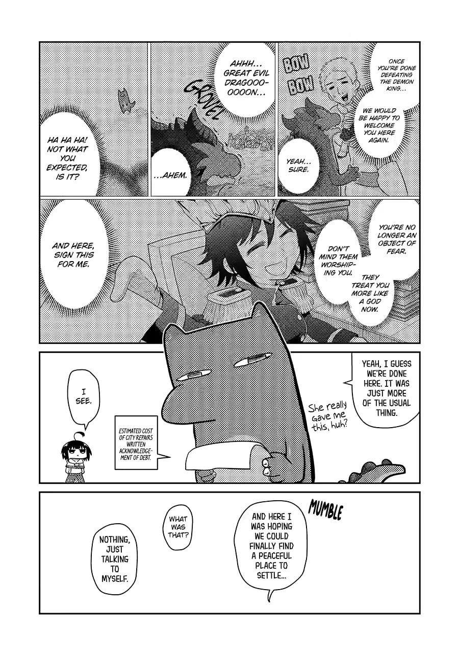 Yowai 5000-nen no Soushoku Dragon, Iwarenaki Jaryuu Nintei: Yada Kono Ikenie, Hito no Hanashi o Kiite Kurenai Chapter 23 page 47 - 
