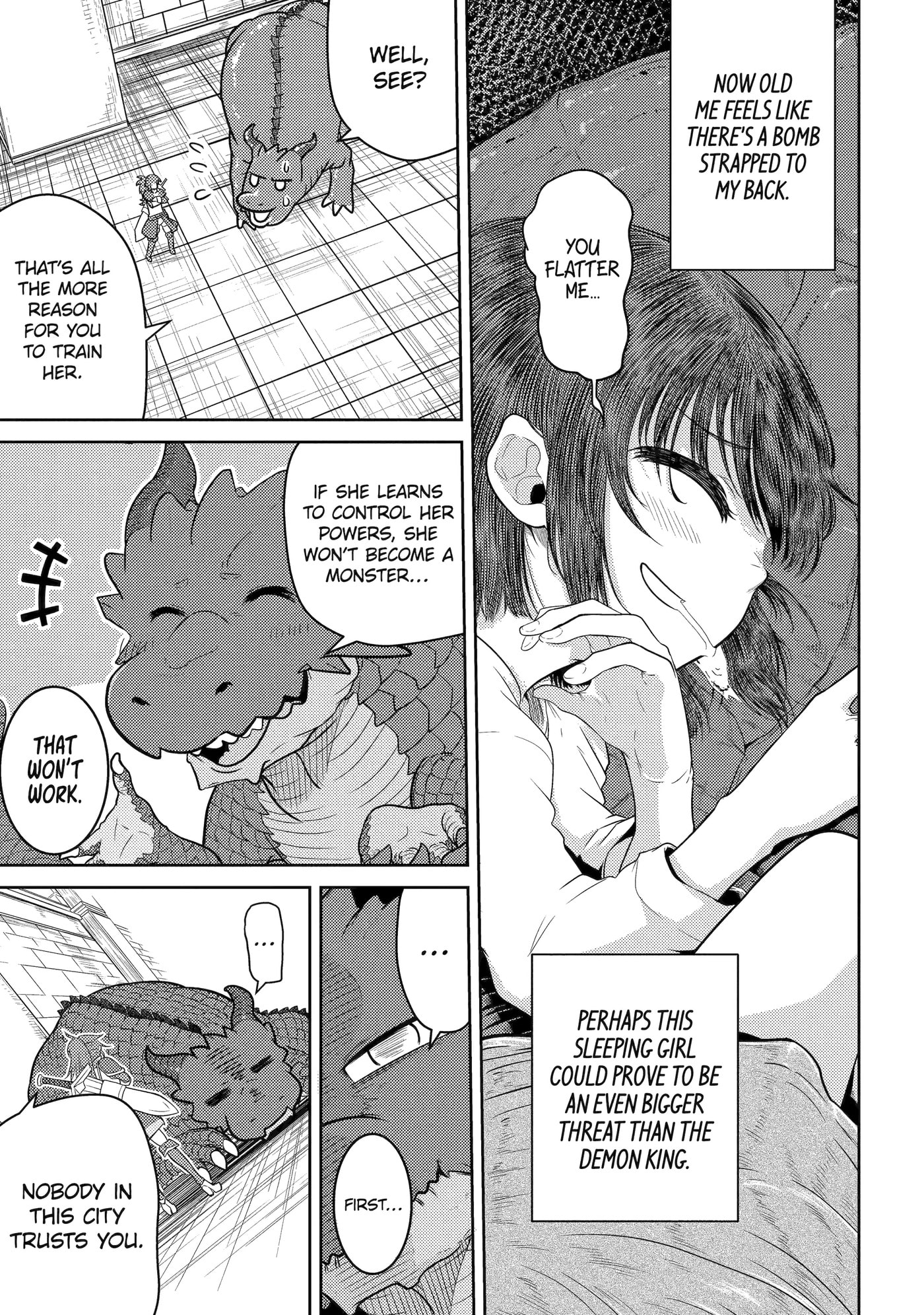Yowai 5000-nen no Soushoku Dragon, Iwarenaki Jaryuu Nintei: Yada Kono Ikenie, Hito no Hanashi o Kiite Kurenai Chapter 3 page 32 - 