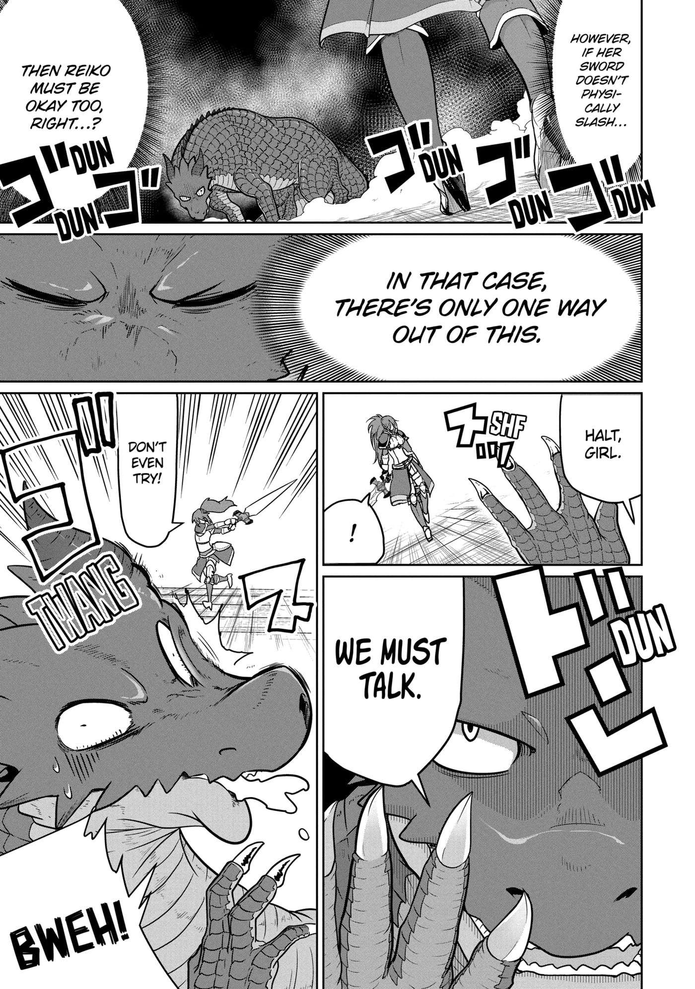 Yowai 5000-nen no Soushoku Dragon, Iwarenaki Jaryuu Nintei: Yada Kono Ikenie, Hito no Hanashi o Kiite Kurenai Chapter 4.2 page 8 - 